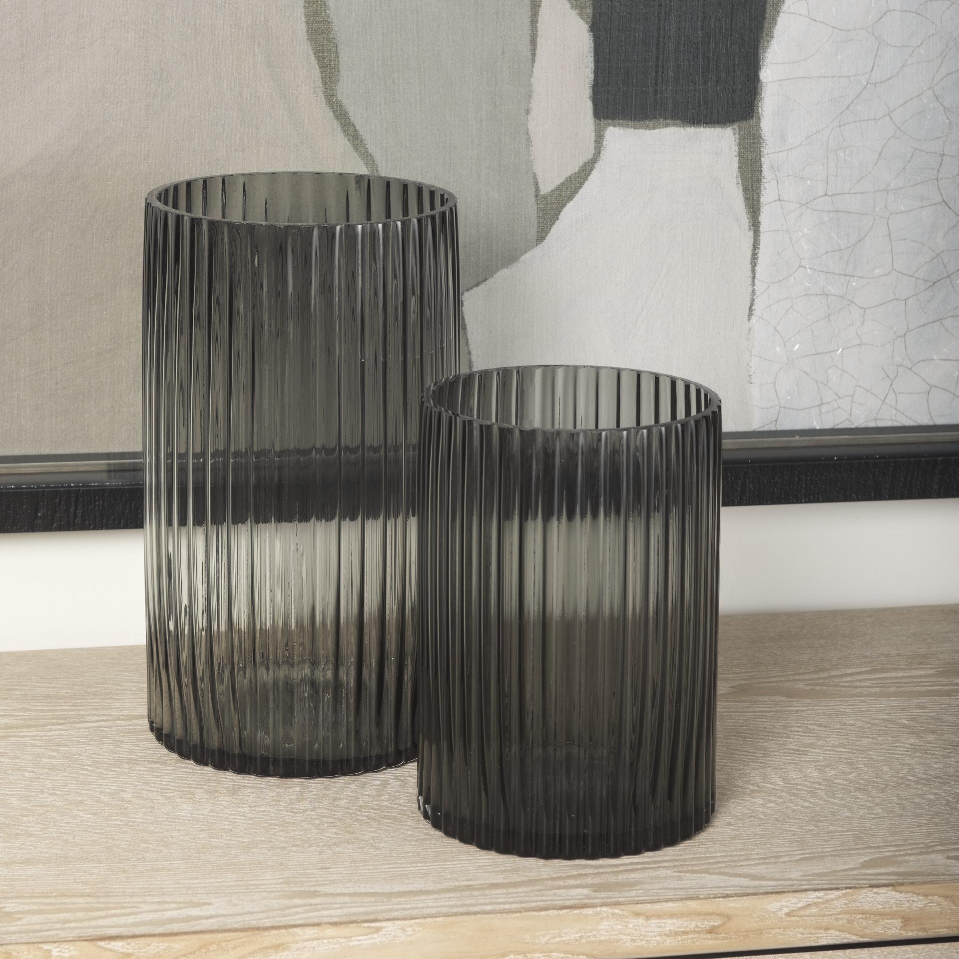 Dawn-Short-Smokey-Black-Glass-Vase-2