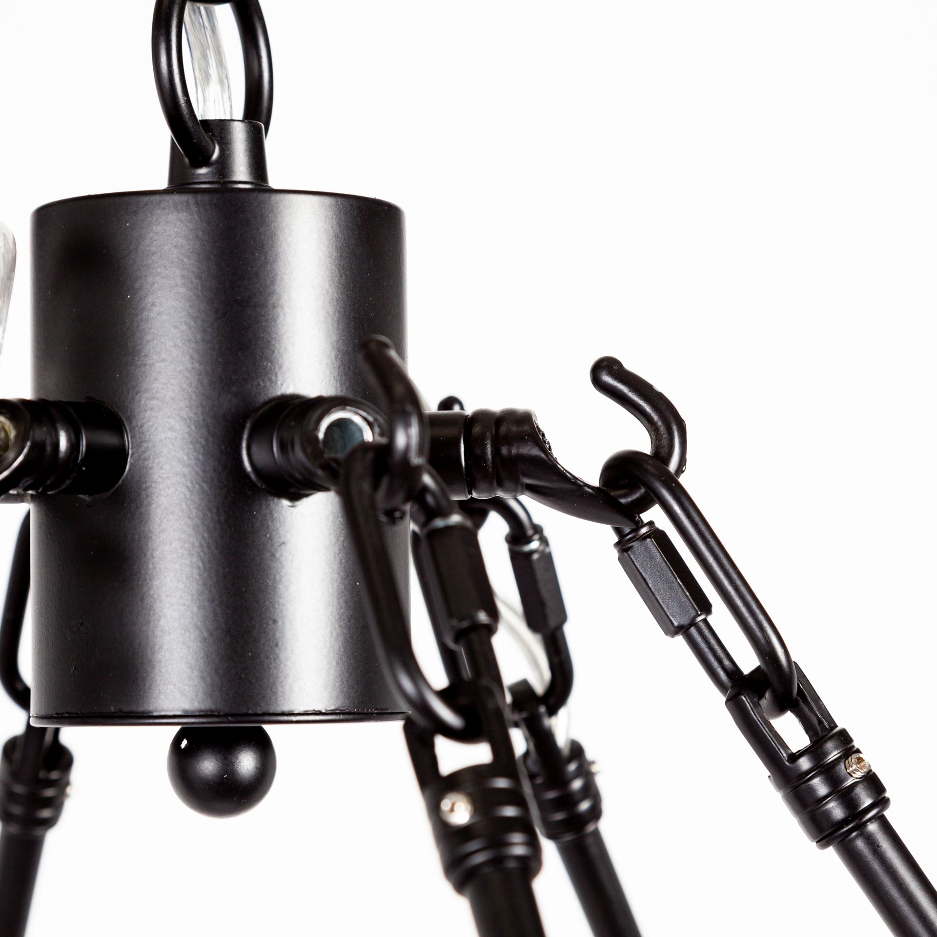 Decamp-I-47.2×36.2-Black-Metal-Chassis-Glass-Tube-Twelve-Light-Chandelier-4