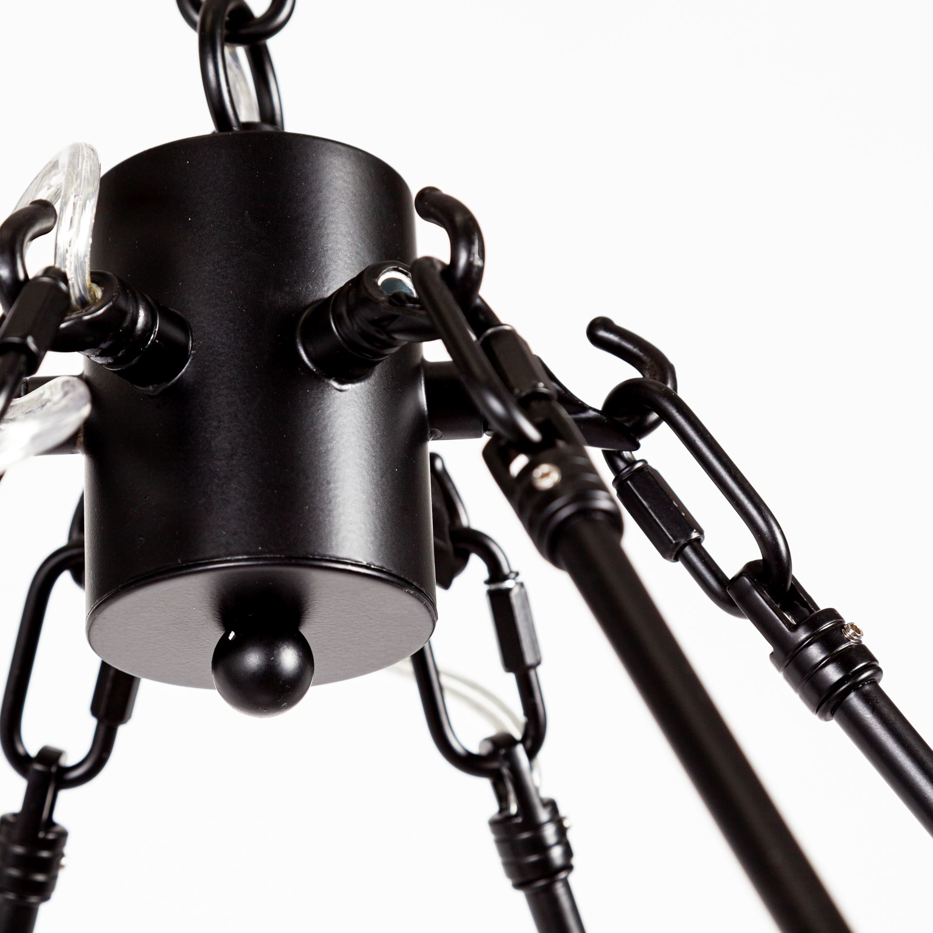 Decamp-I-47.2×36.2-Black-Metal-Chassis-Glass-Tube-Twelve-Light-Chandelier-5