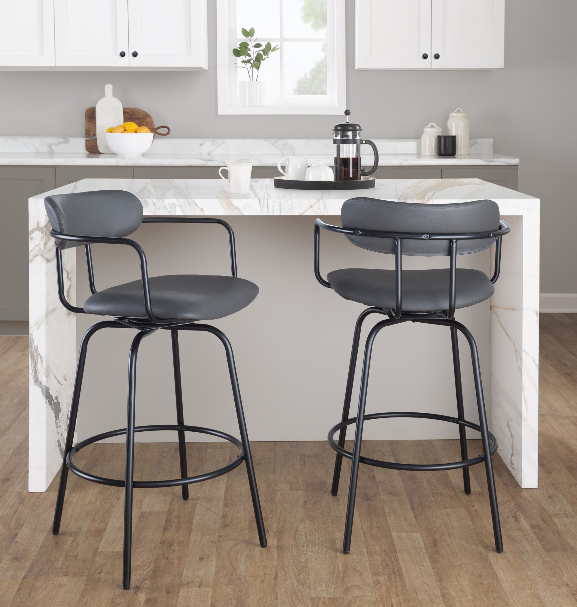 Demi-26-Contemporary-Black-Metal-Grey-Faux-Leather-Stool-Set-of-2-3