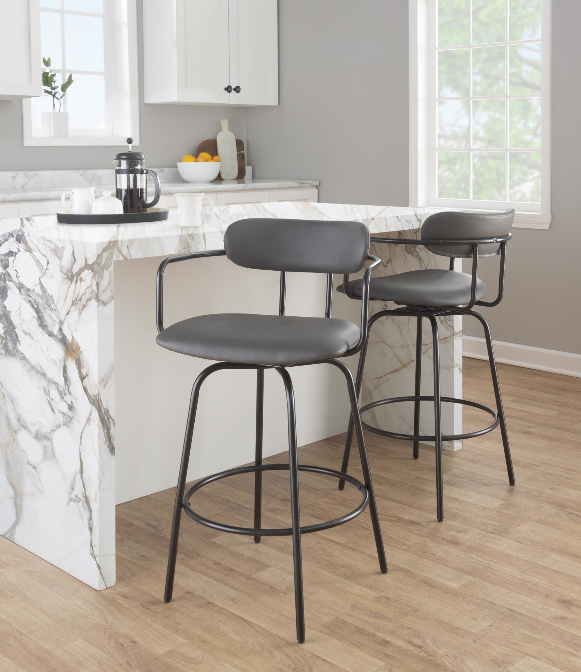 Demi-26-Contemporary-Black-Metal-Grey-Faux-Leather-Stool-Set-of-2