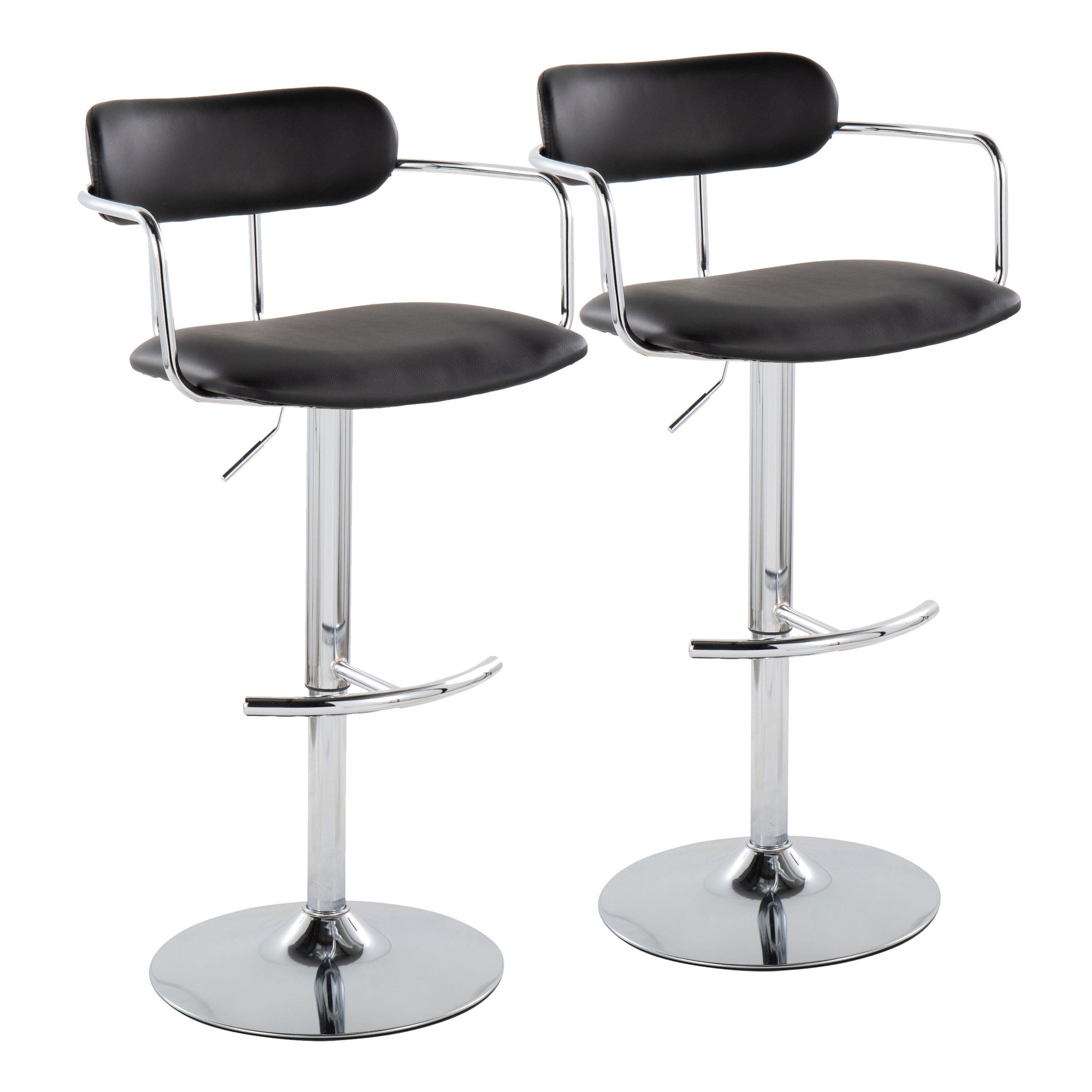 Demi-Black-Faux-Leather-Chrome-Contemporary-Swivel-Barstools-Set-of-2-3
