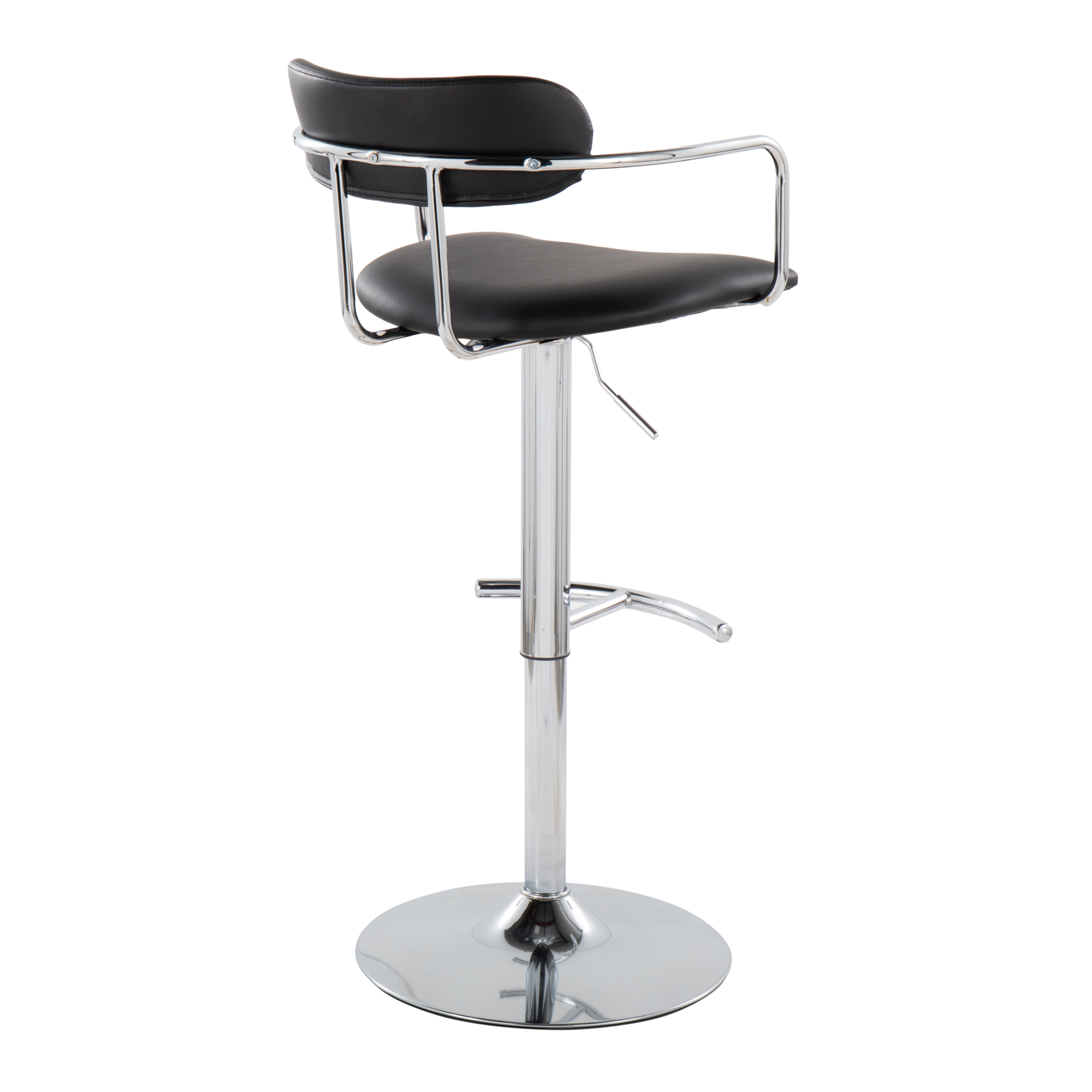 Demi-Black-Faux-Leather-Chrome-Contemporary-Swivel-Barstools-Set-of-2-6