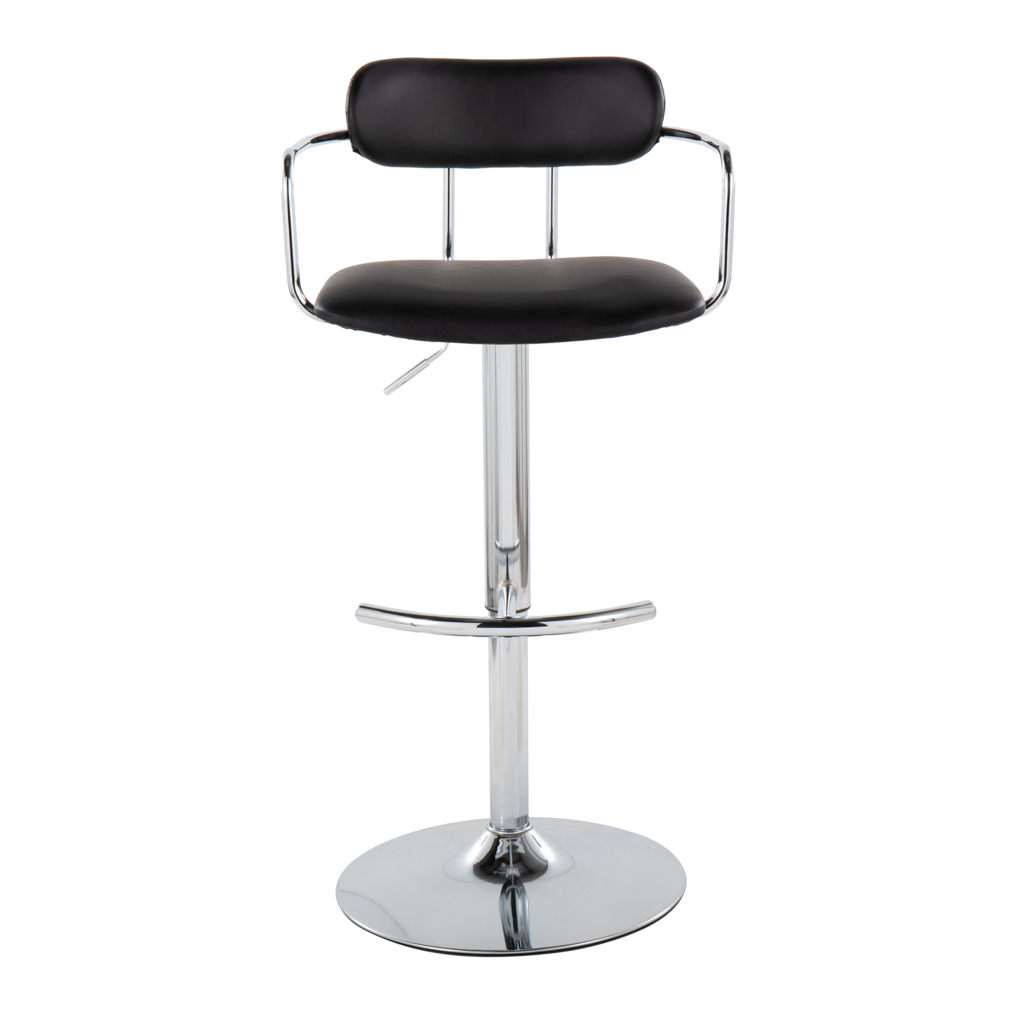 Demi-Black-Faux-Leather-Chrome-Contemporary-Swivel-Barstools-Set-of-2-8