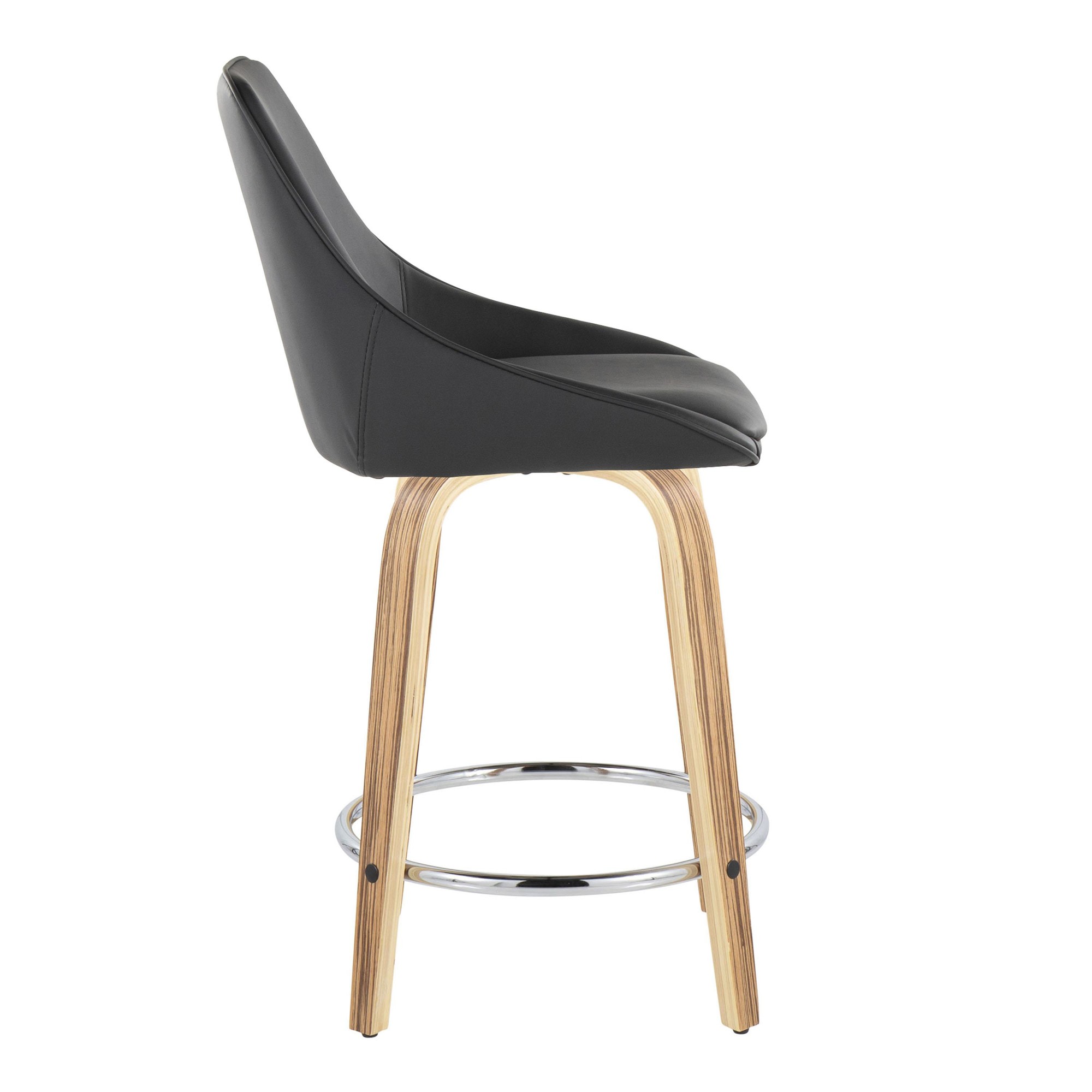 Diana-24-Zebra-Wood-Black-Faux-Leather-Swivel-Stools-Set-of-2-4