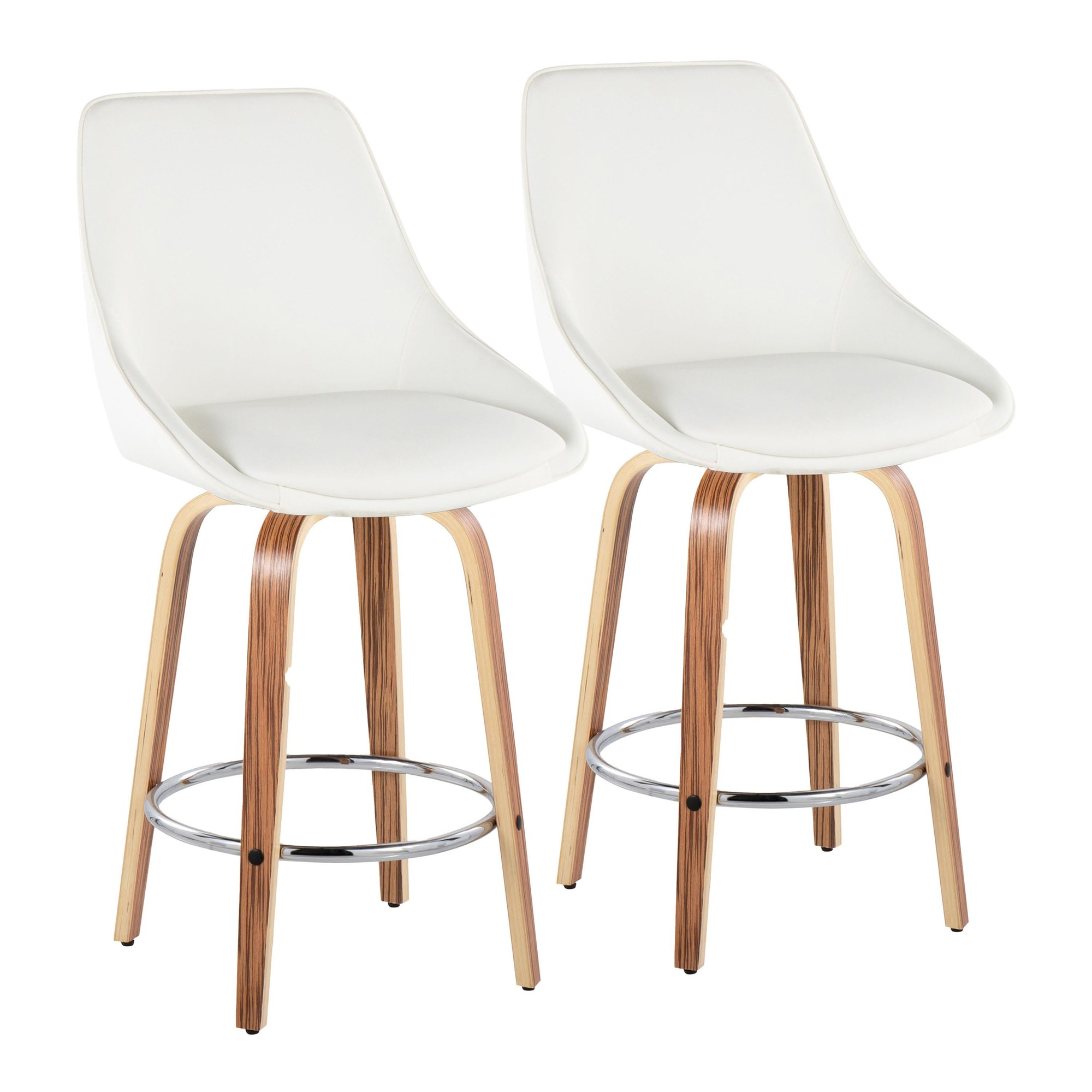 Diana-26-Contemporary-Zebra-Wood-White-Swivel-Stools-Set-of-2-2