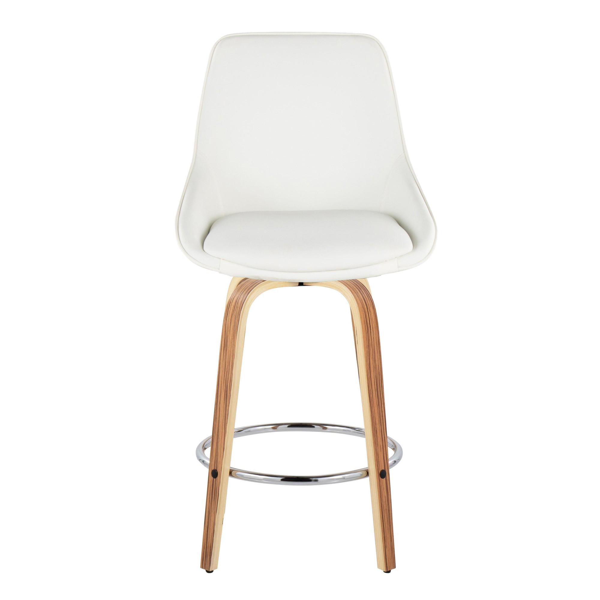 Diana-26-Contemporary-Zebra-Wood-White-Swivel-Stools-Set-of-2-7