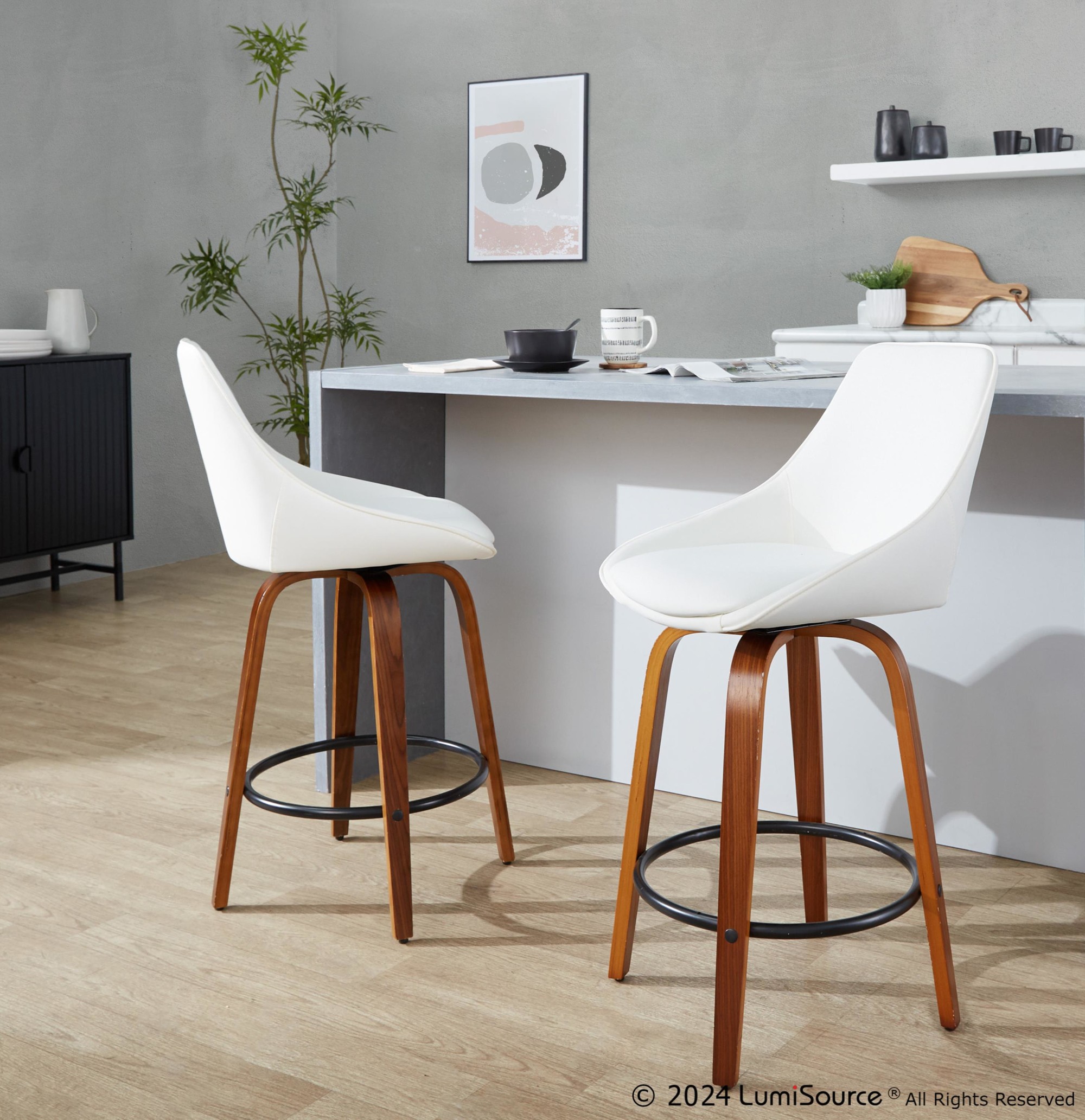 Diana-26-Walnut-White-Faux-Leather-Contemporary-Swivel-Stools-Set-of-2-1