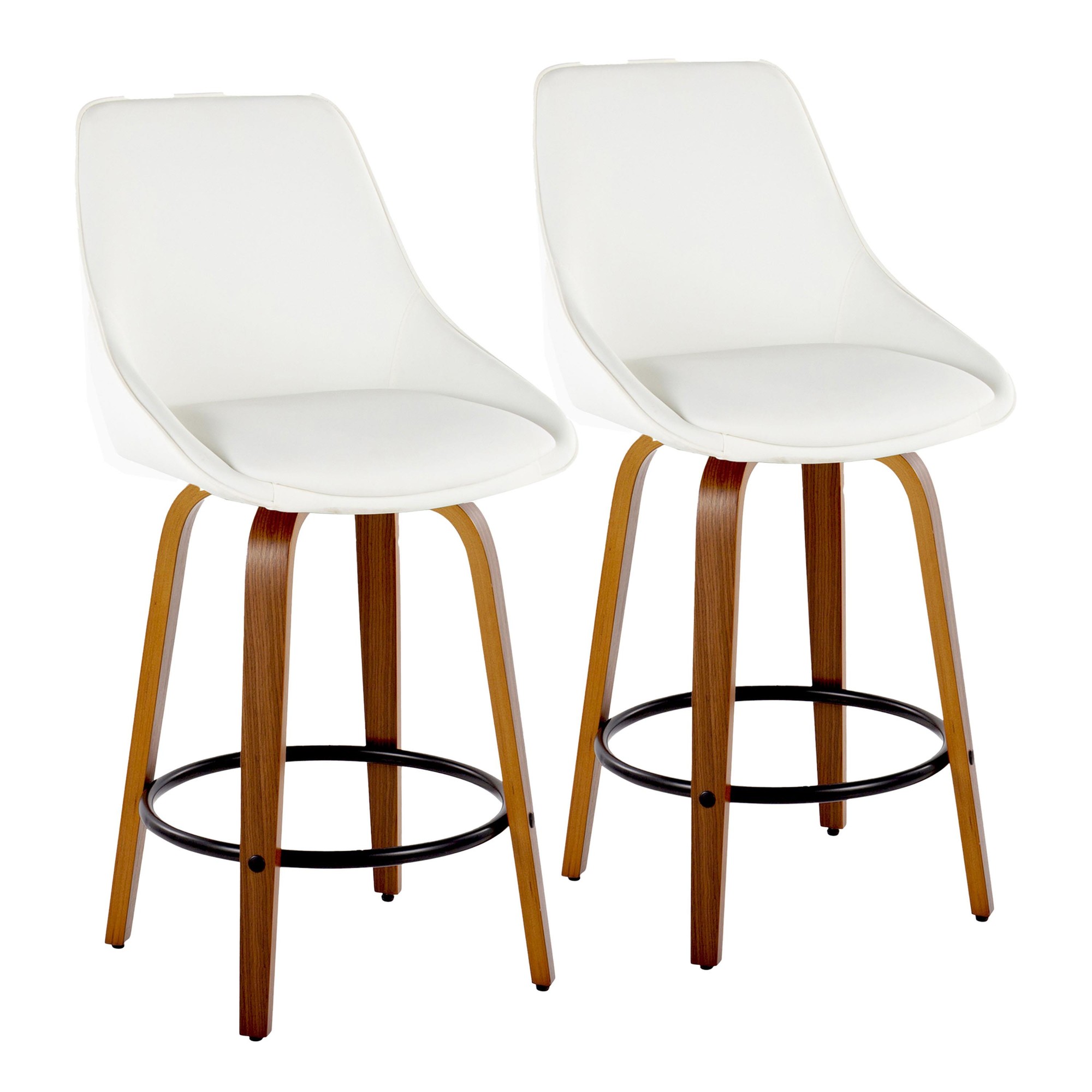 Diana-26-Walnut-White-Faux-Leather-Contemporary-Swivel-Stools-Set-of-2-2
