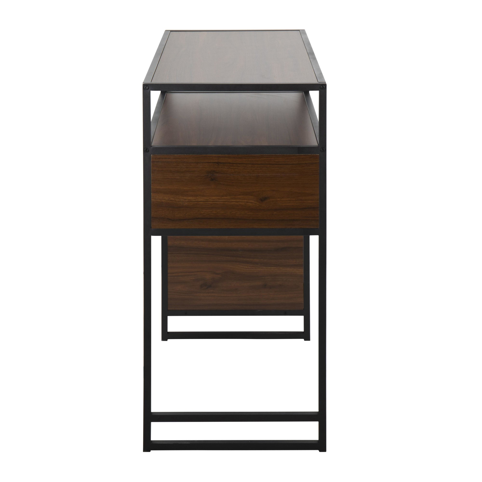 Display-Black-Metal-and-Walnut-Wood-Bar-Table-4