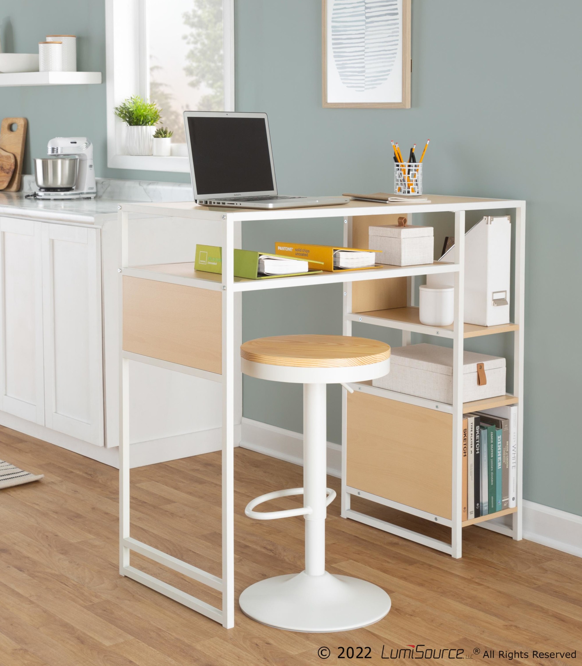 Display-White-Metal-and-Natural-Wood-Bar-Table-1