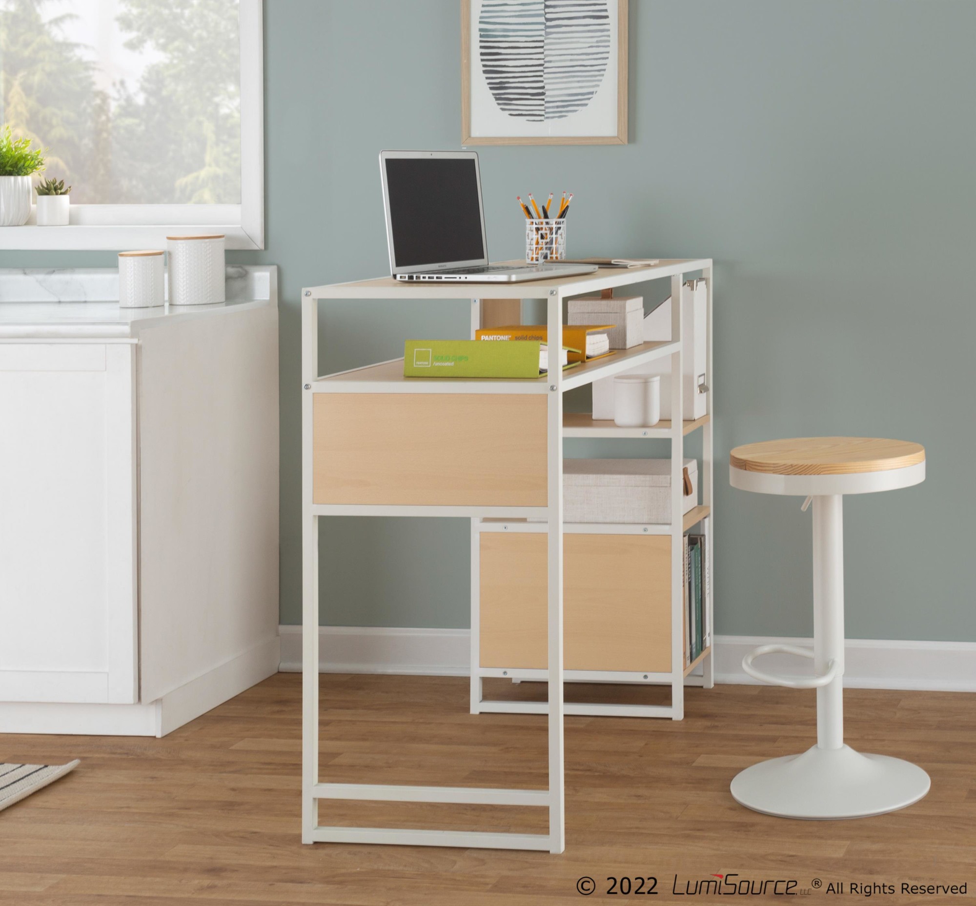 Display-White-Metal-and-Natural-Wood-Bar-Table-2