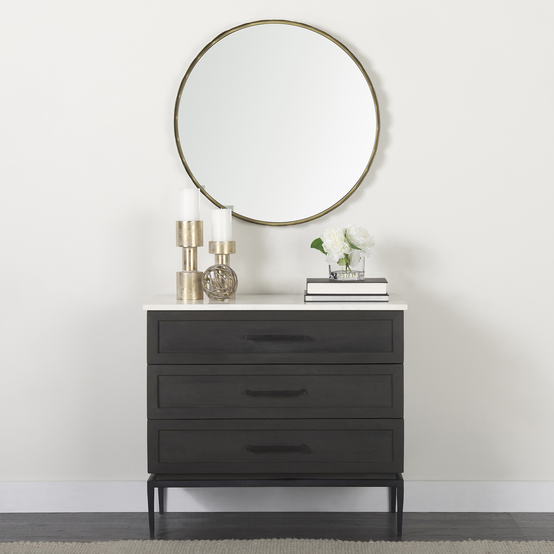 Divina-Black-Brown-Wood-w-White-Marble-Top-and-Black-Metal-Base-Accent-Cabinet-1
