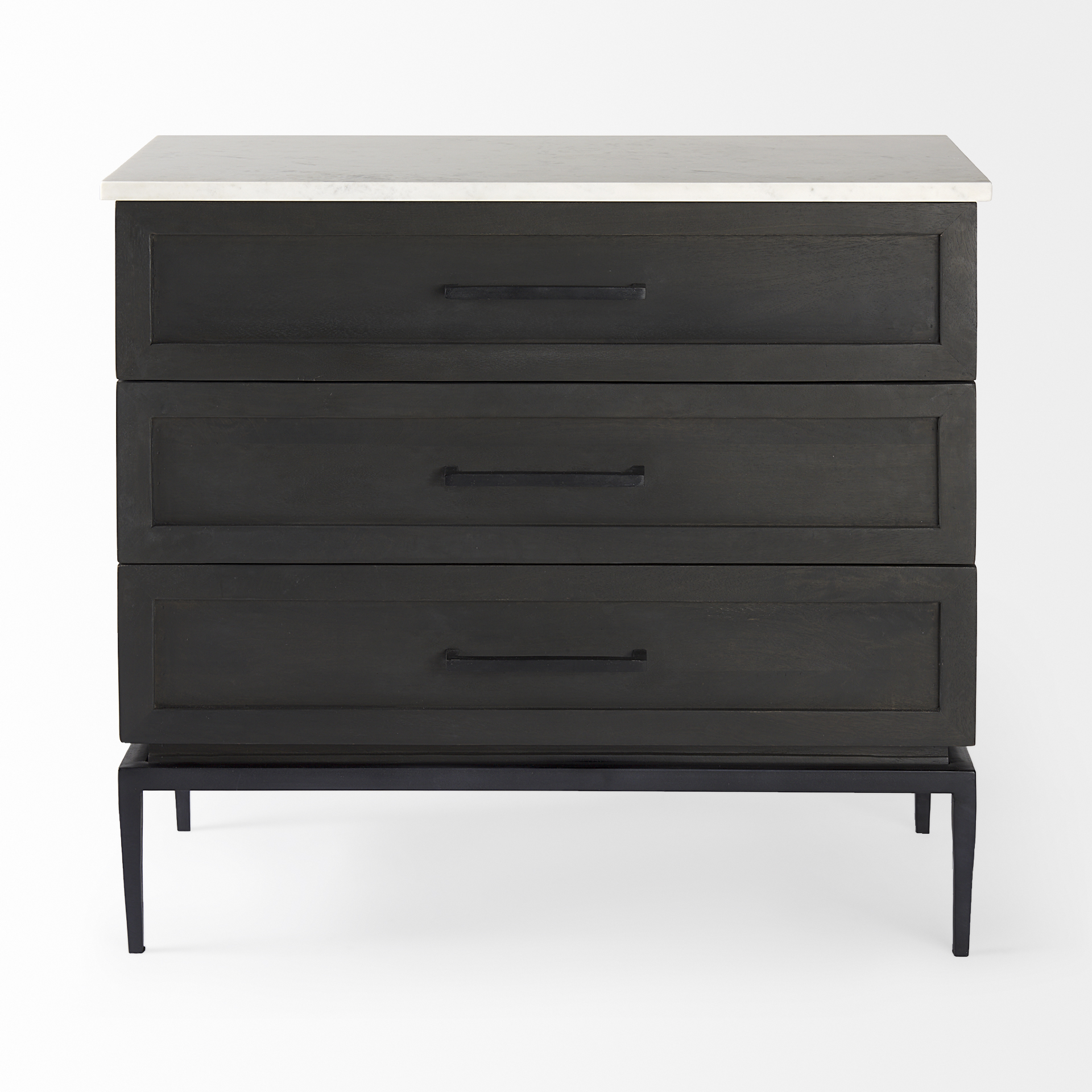 Divina-Black-Brown-Wood-w-White-Marble-Top-and-Black-Metal-Base-Accent-Cabinet-4