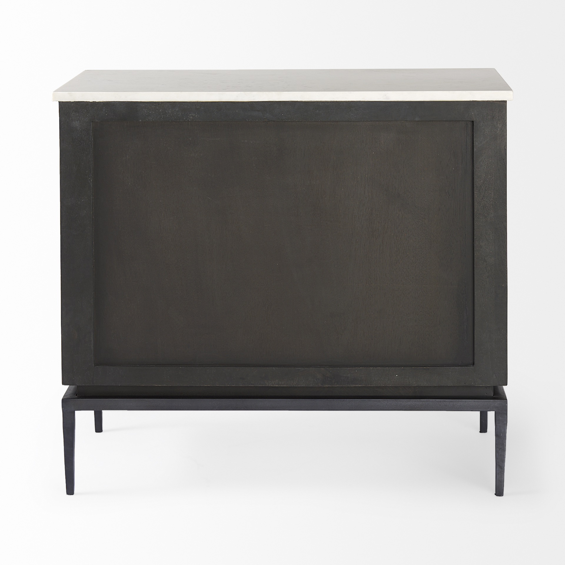 Divina-Black-Brown-Wood-w-White-Marble-Top-and-Black-Metal-Base-Accent-Cabinet-6