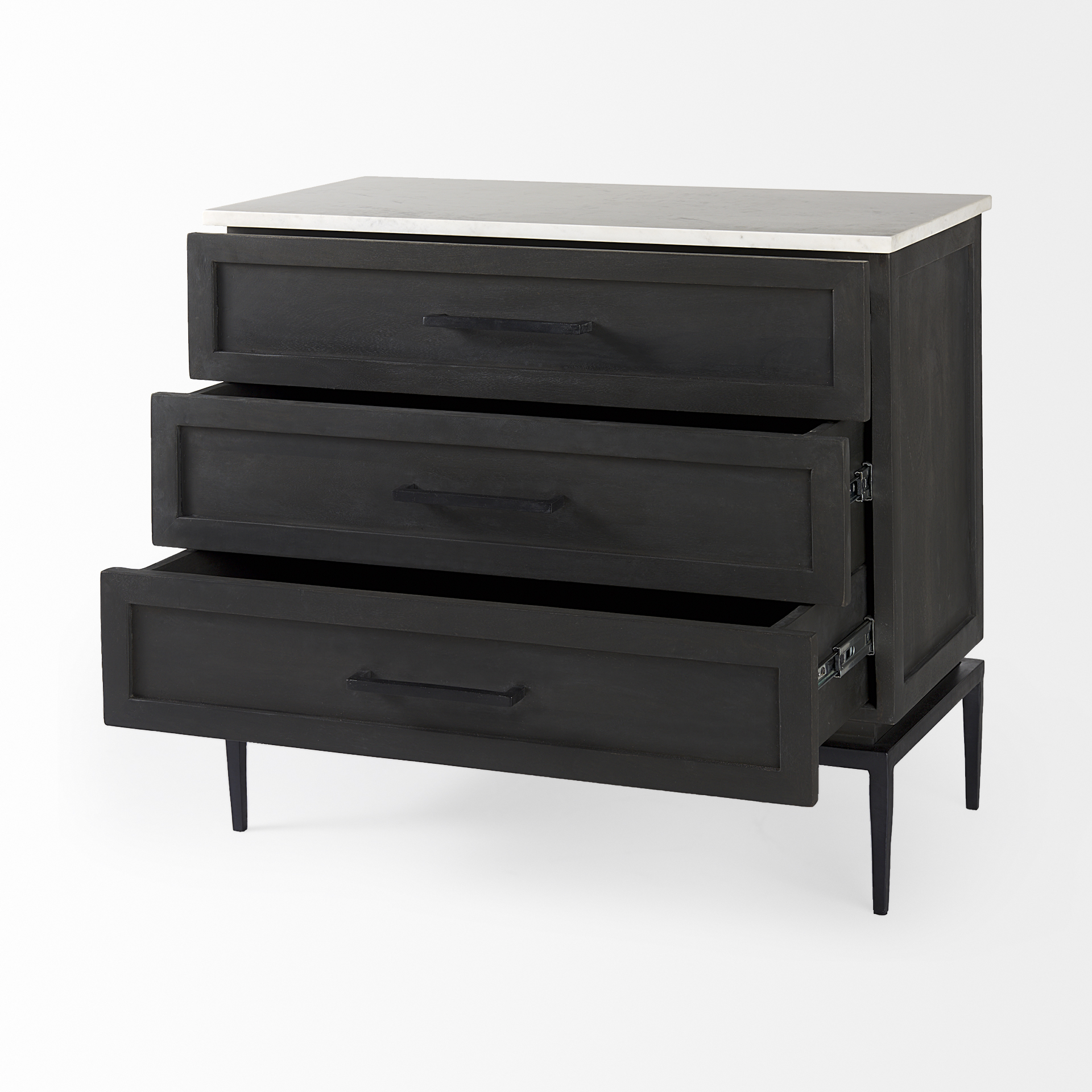 Divina-Black-Brown-Wood-w-White-Marble-Top-and-Black-Metal-Base-Accent-Cabinet-7