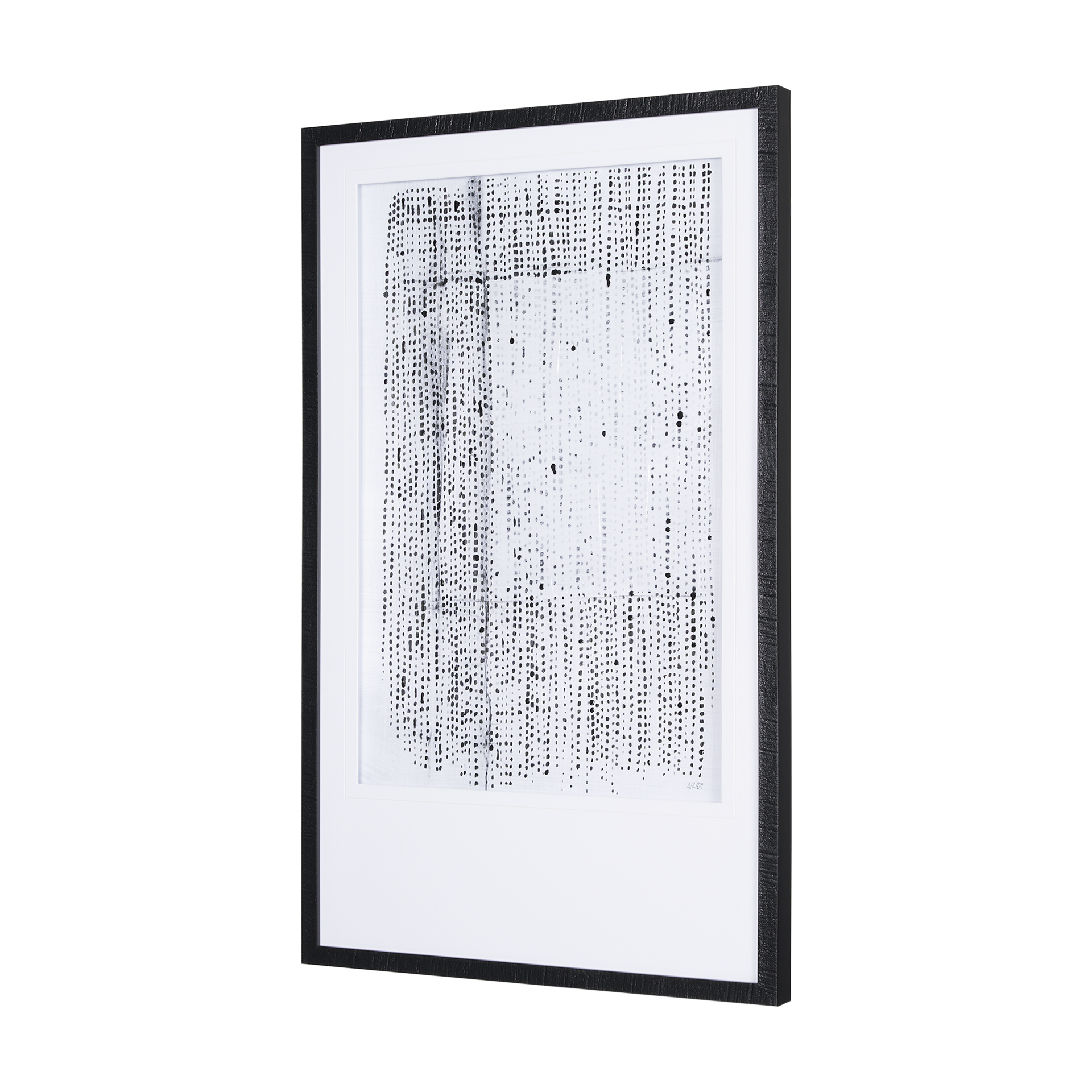 Dot-Texture-I-by-Mercana-Studio-a-Hand-Embelished-Textured-Framed-Art-Print-Matted-under-Glass-2