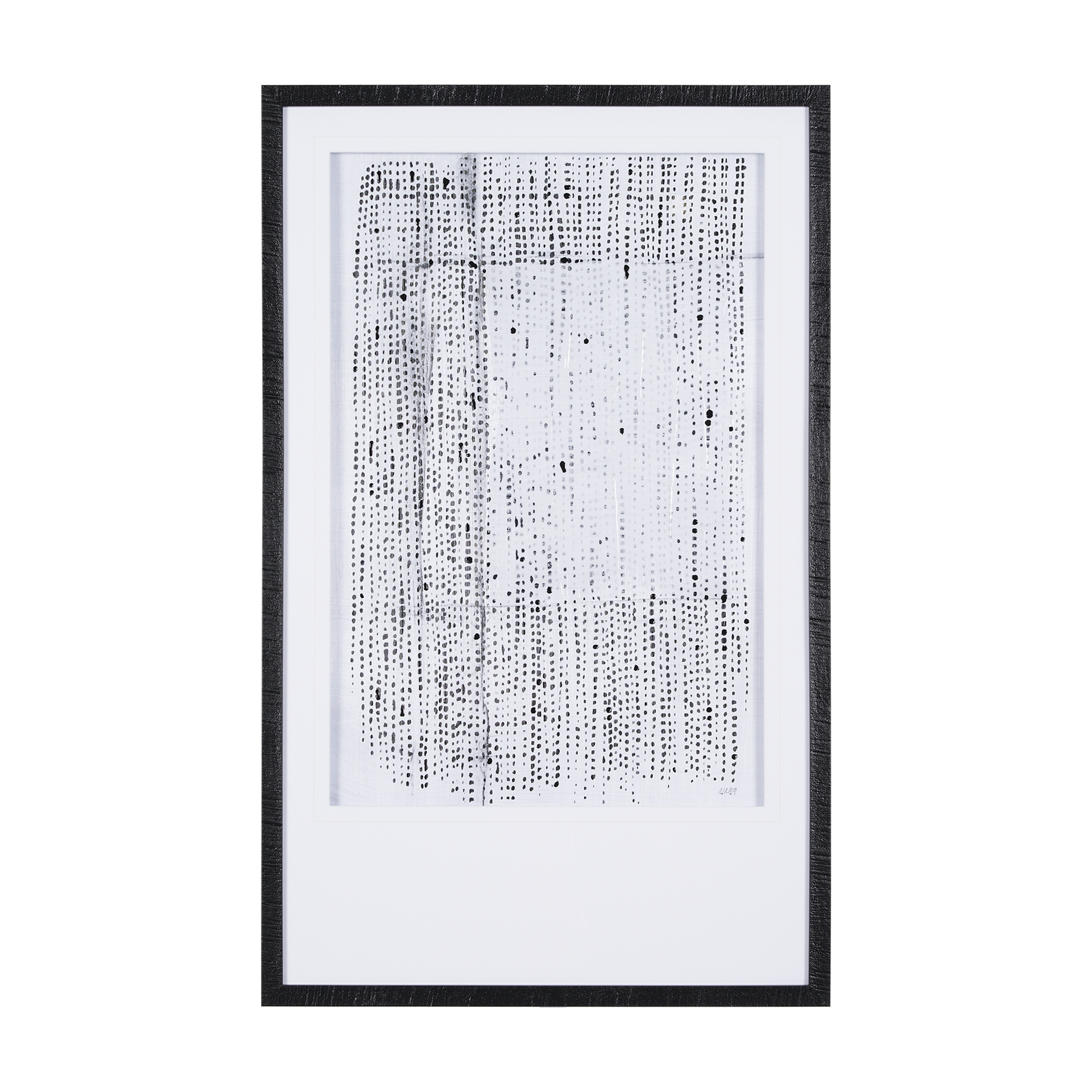 Dot-Texture-I-by-Mercana-Studio-a-Hand-Embelished-Textured-Framed-Art-Print-Matted-under-Glass