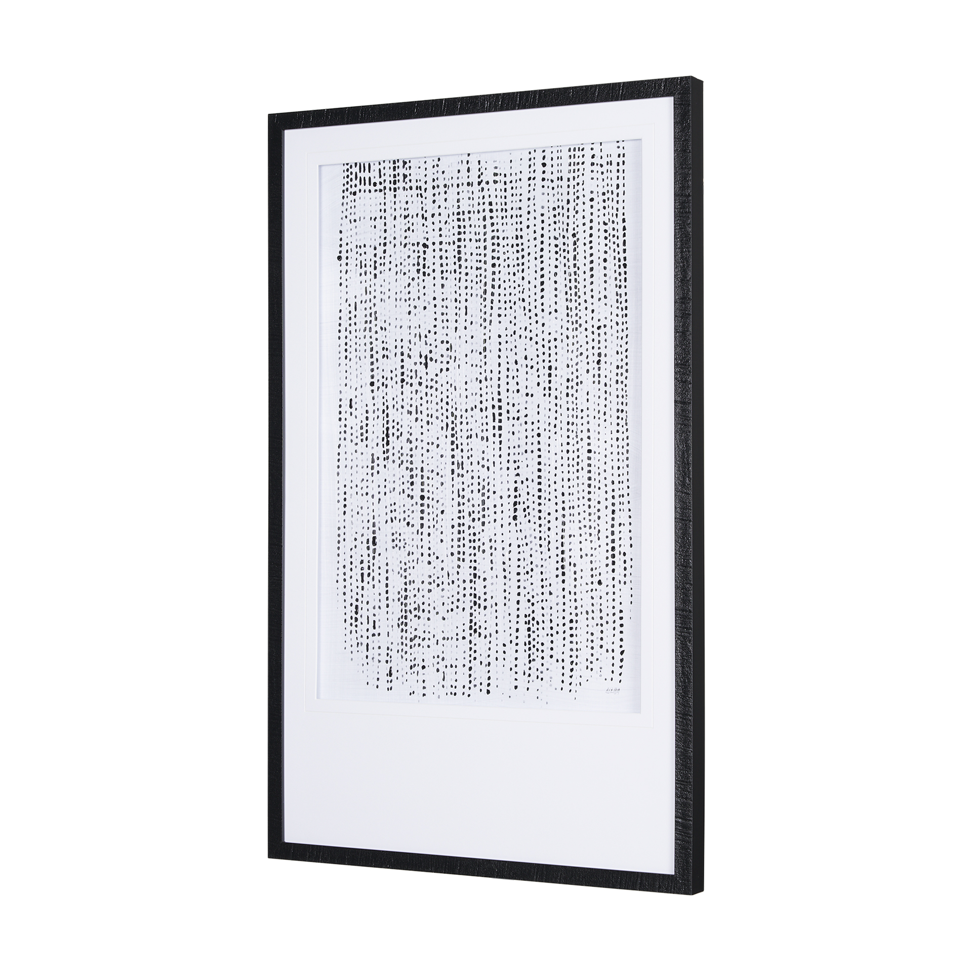 Dot-Texture-II-by-Mercana-Studio-a-Hand-Embelished-Textured-Framed-Art-Print-Matted-under-Glass-2