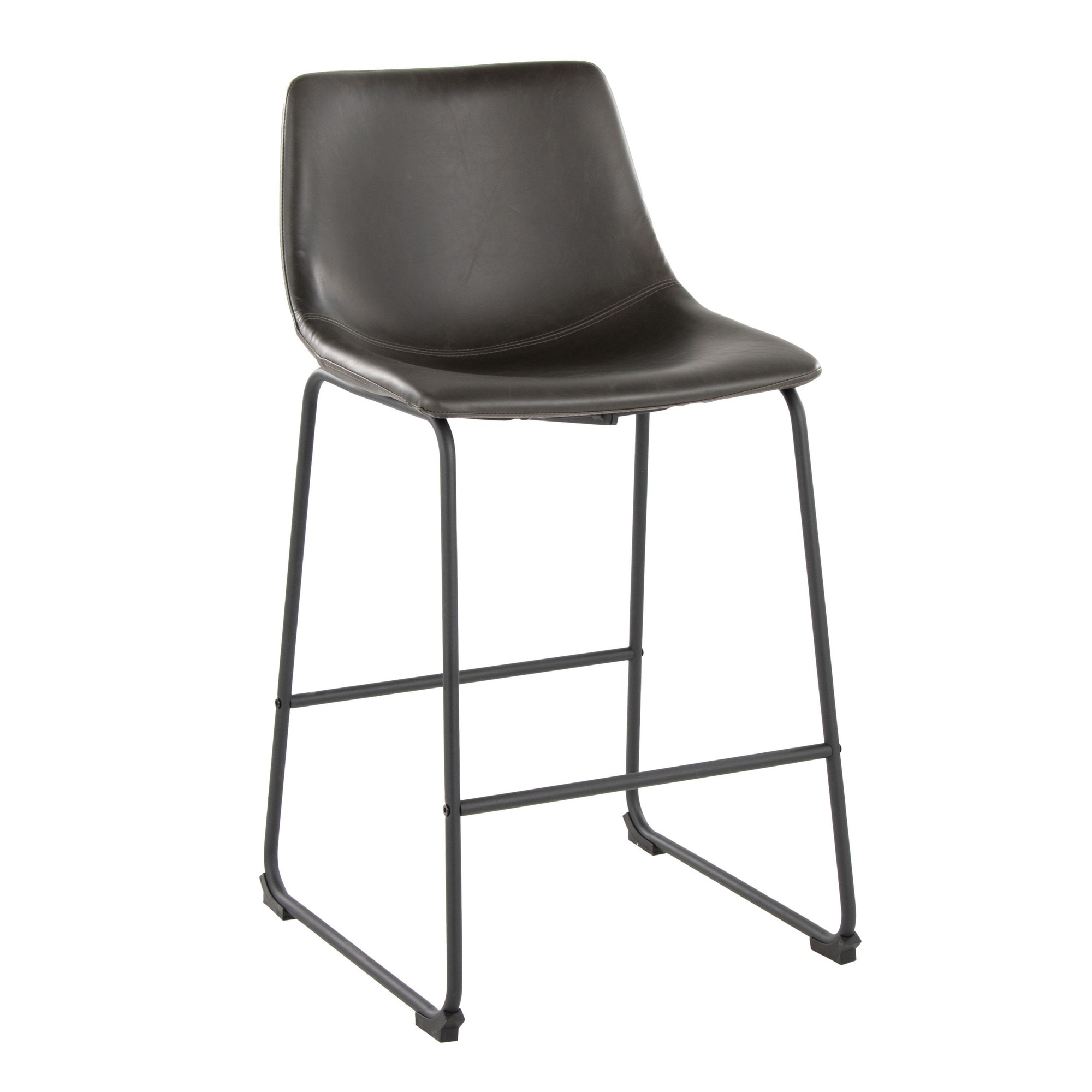 Duke-26-Inch-Black-Metal-Grey-Faux-Leather-Counter-Stool