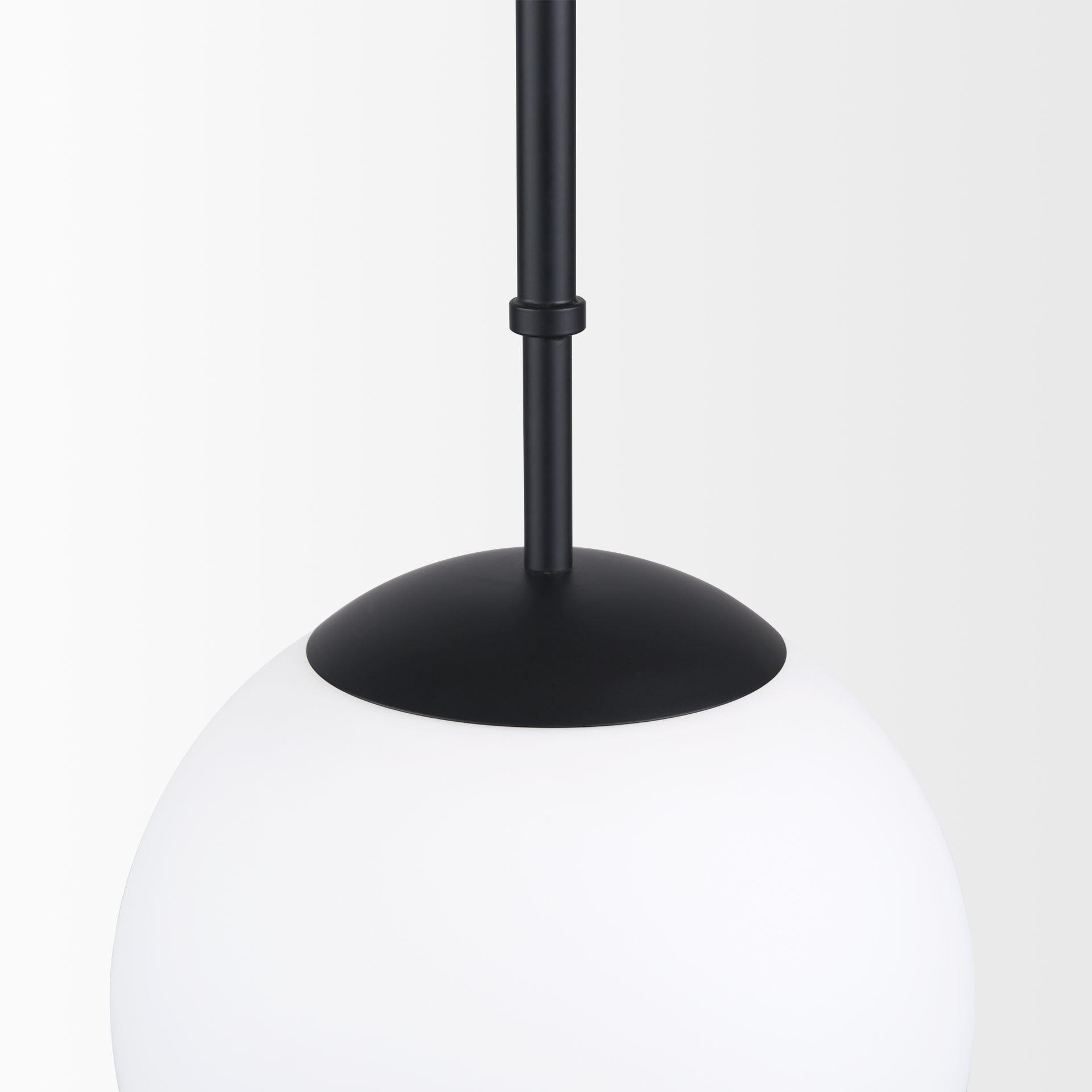 Edie-Matte-Black-Metal-w-Frosted-Glass-Globe-1-Light-Pendant-6