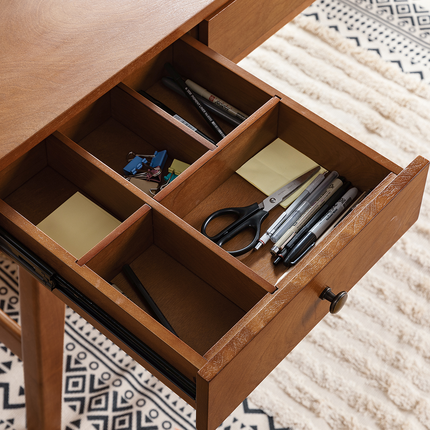 Edward-Walnut-Mid-Century-Modern-Charging-Desk-with-Drawers-3