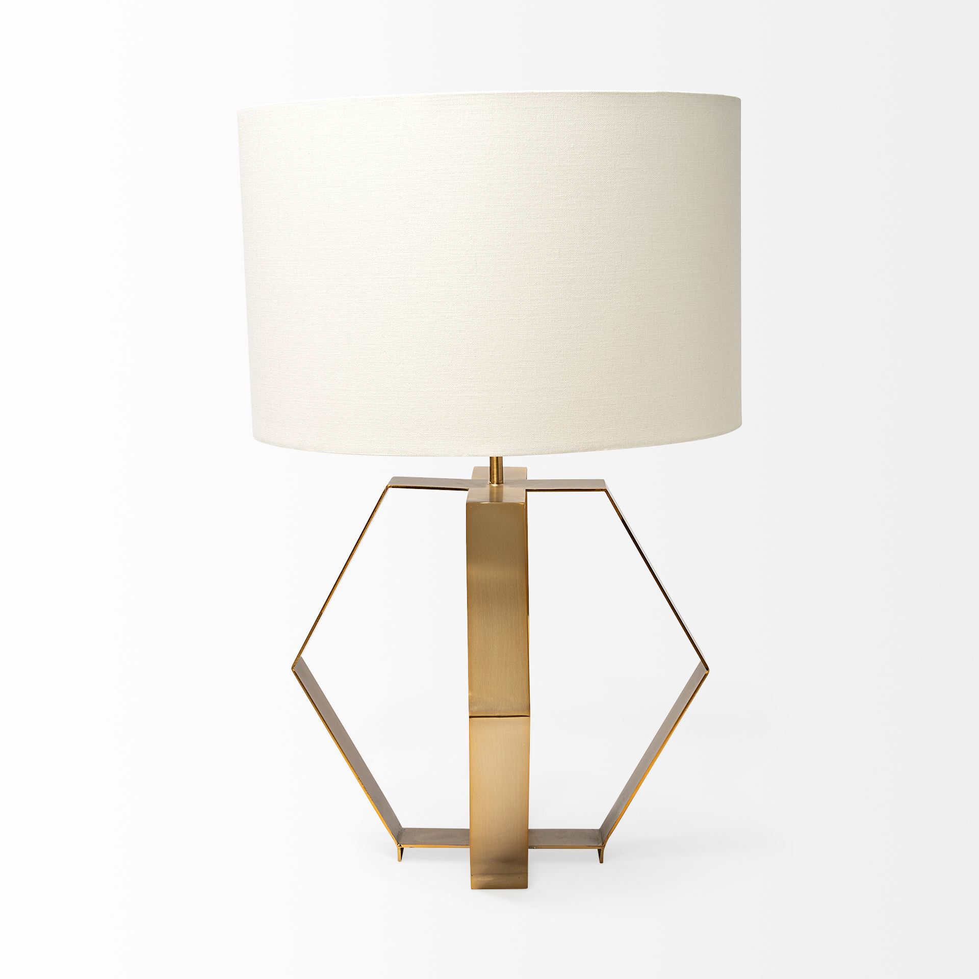 Edwards-26H-Gold-Metal-Base-w-Cream-Fabric-Shade-Table-Lamp-5