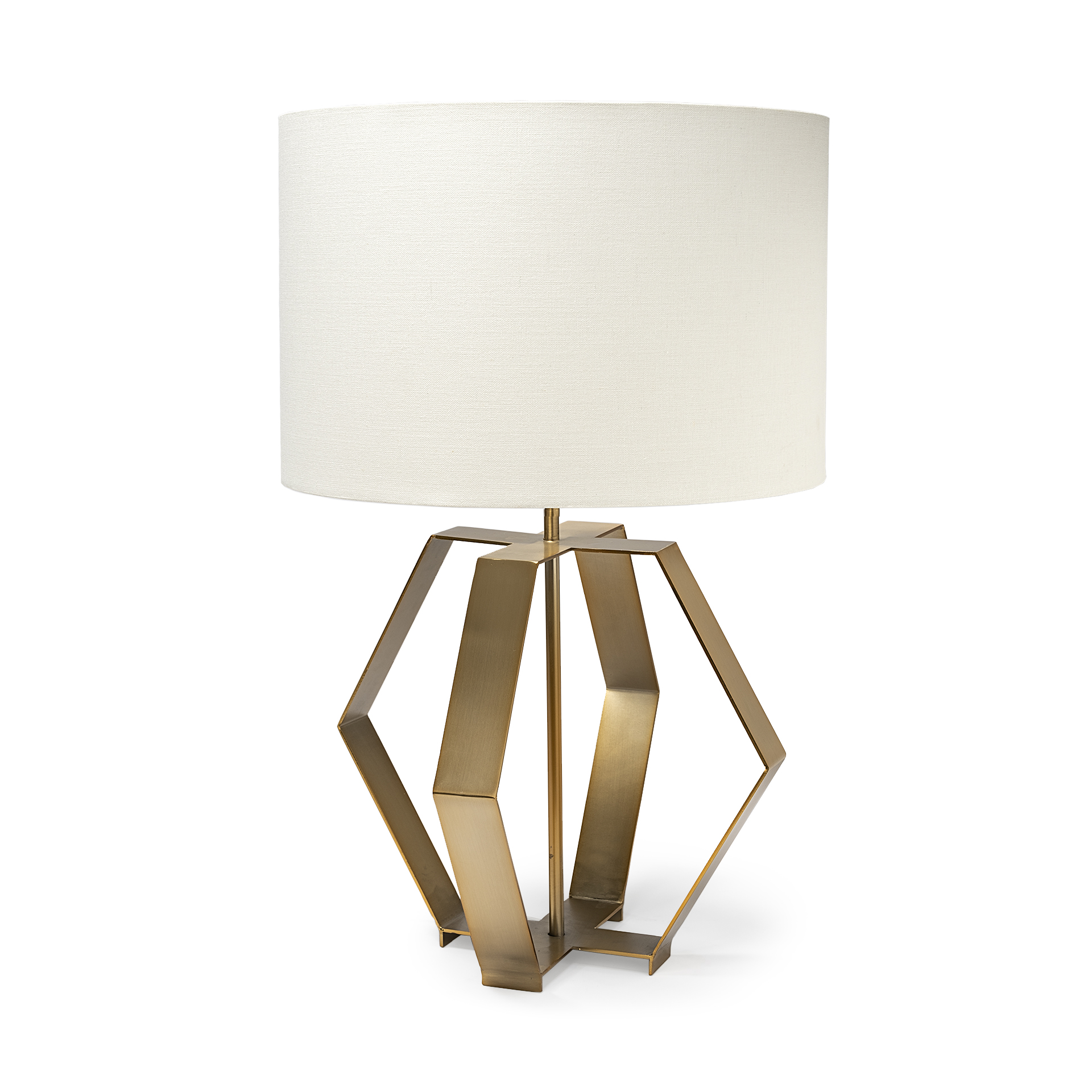 Edwards-26H-Gold-Metal-Base-w-Cream-Fabric-Shade-Table-Lamp