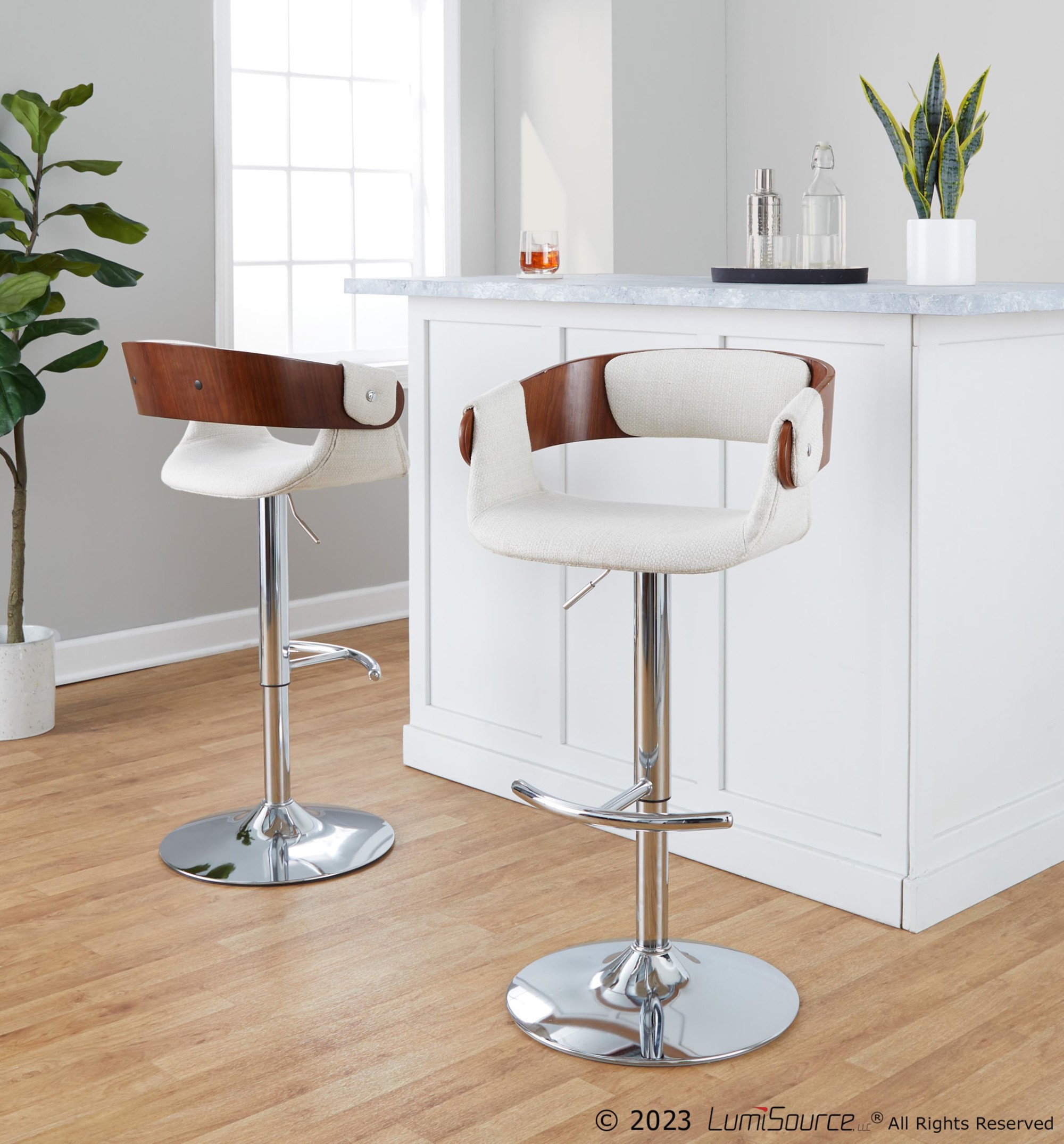 Elisa-Mid-Century-Modern-Cream-Fabric-Adjustable-Barstools-Set-of-2