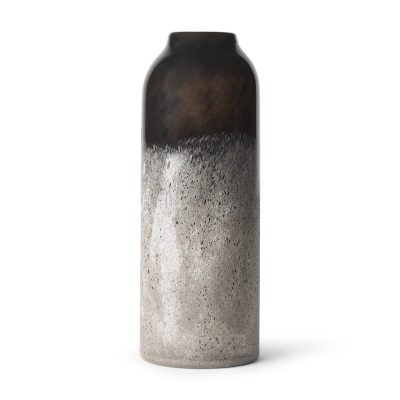 Emu-Tall-Black-w-Gray-Vase