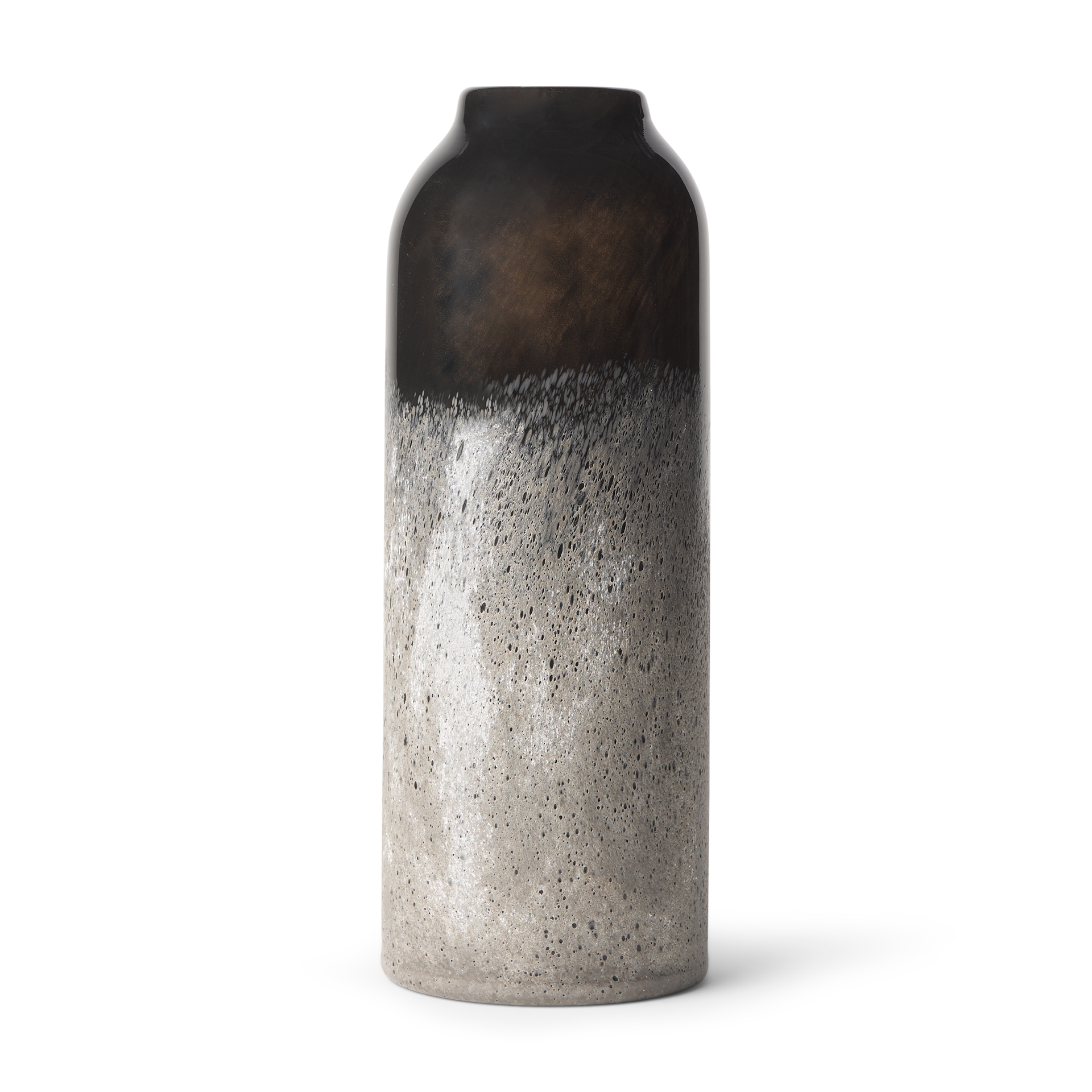 Emu-Tall-Black-w-Gray-Vase