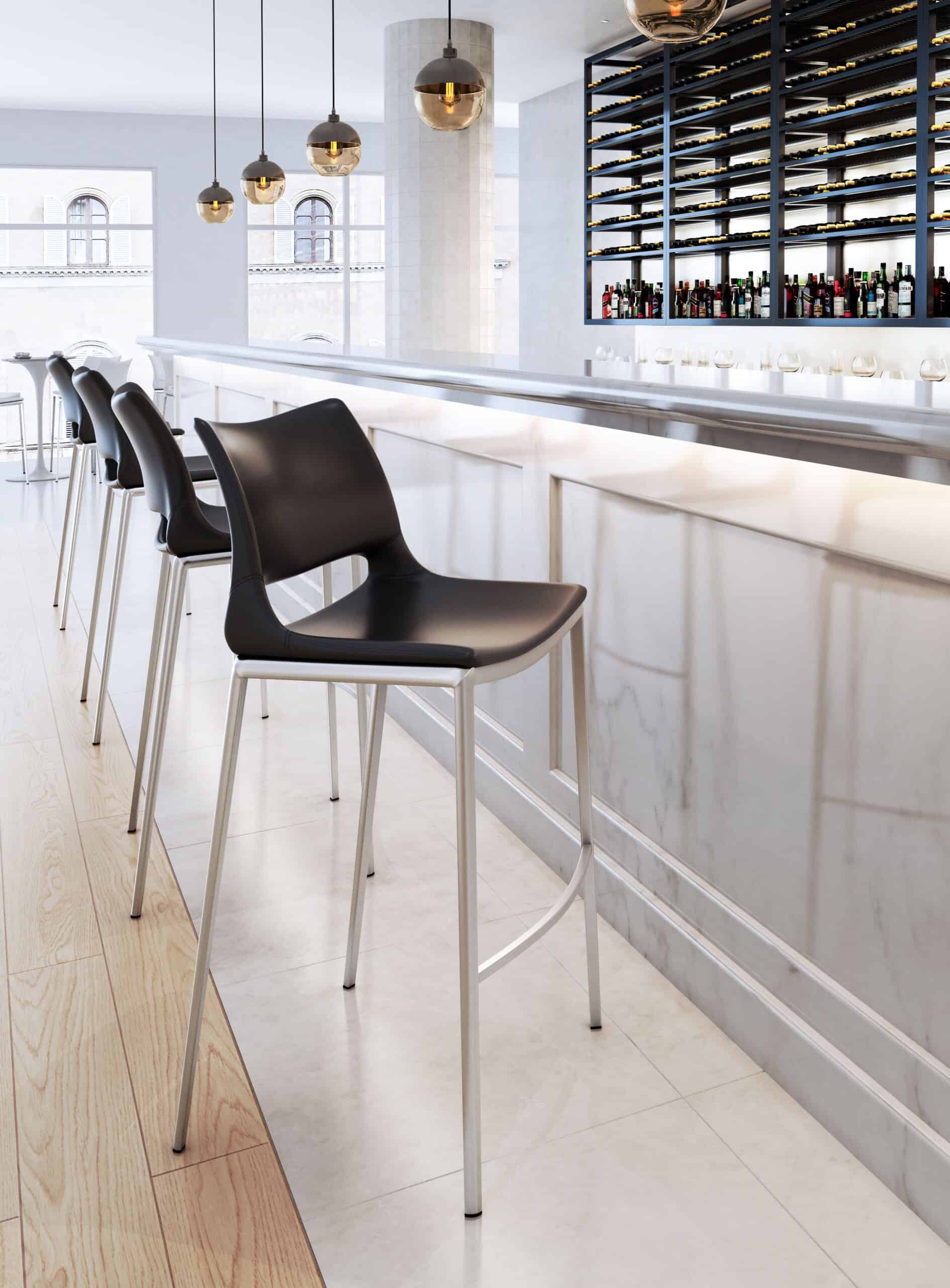 Ergonomic-Black-Faux-Leather-Barstool-with-Footrest-and-Steel-Frame-Set-of-2-1