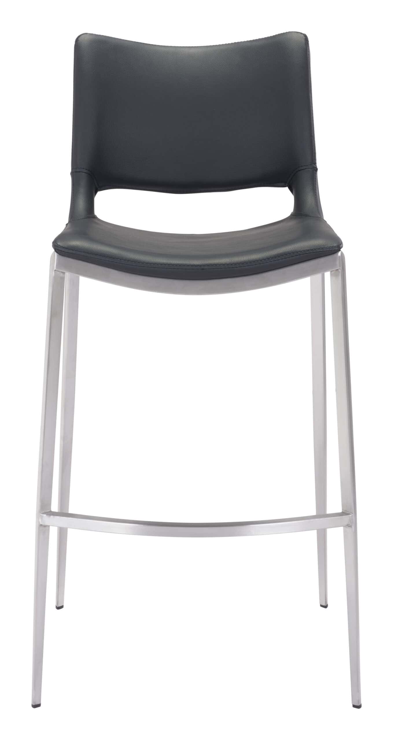 Ergonomic-Black-Faux-Leather-Barstool-with-Footrest-and-Steel-Frame-Set-of-2-4