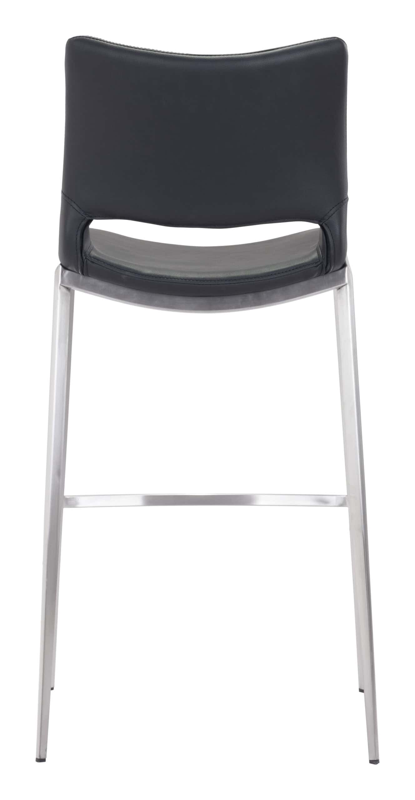 Ergonomic-Black-Faux-Leather-Barstool-with-Footrest-and-Steel-Frame-Set-of-2-5