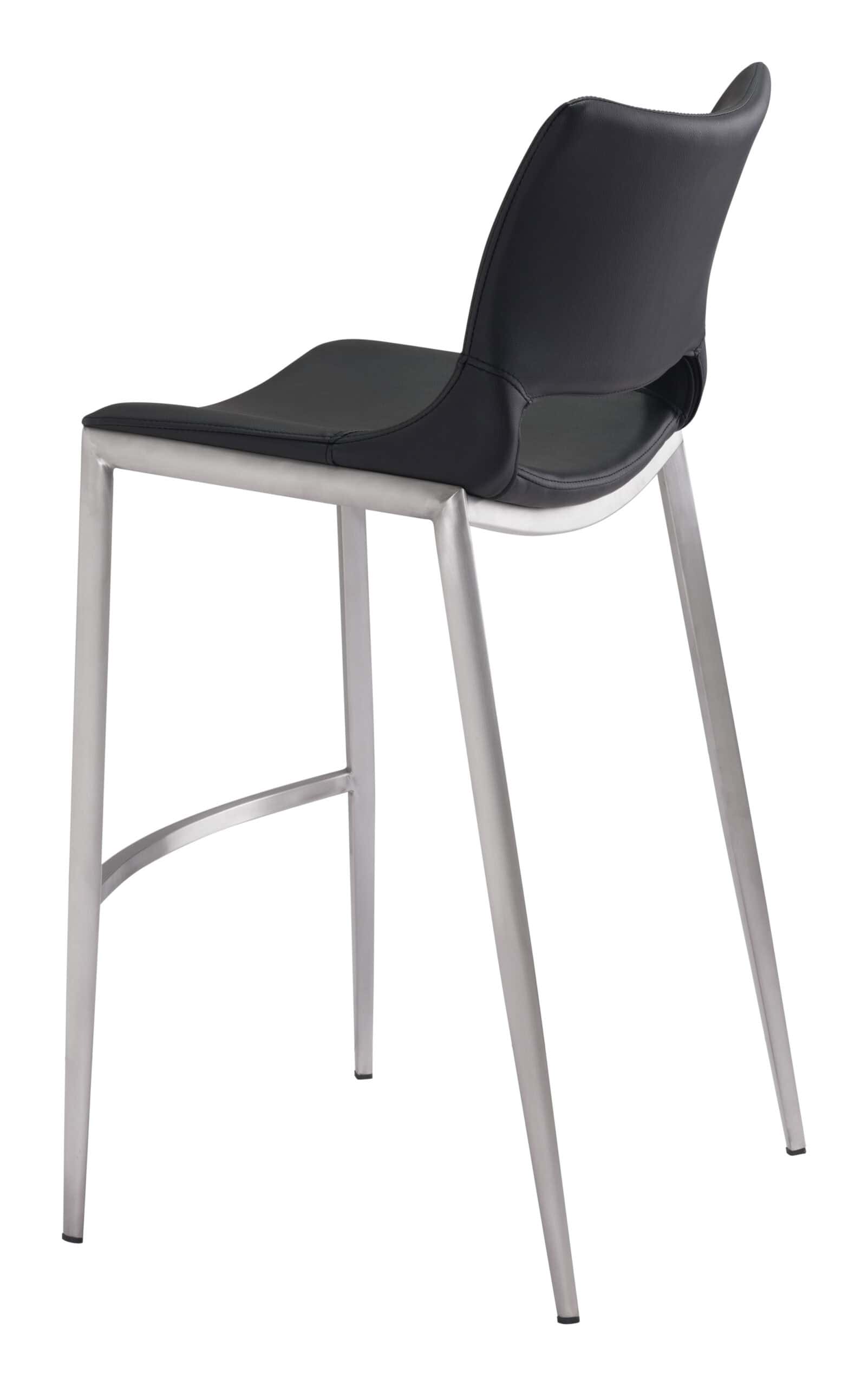 Ergonomic-Black-Faux-Leather-Barstool-with-Footrest-and-Steel-Frame-Set-of-2-6