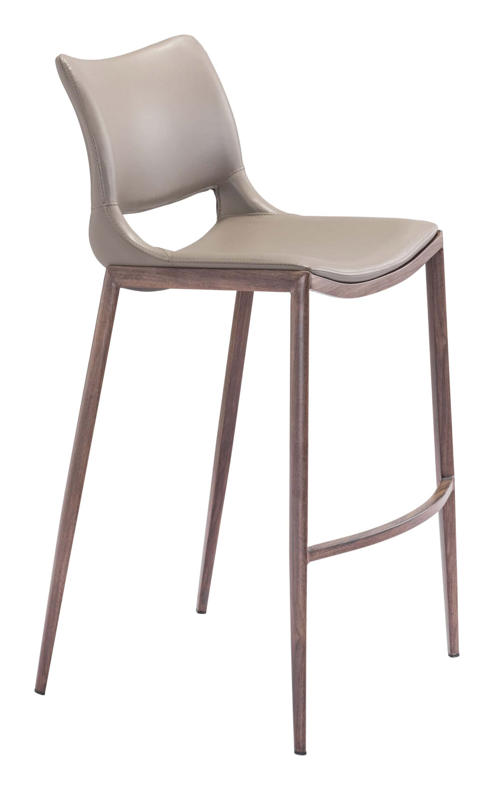 Ergonomic-Brown-Faux-Leather-Barstool-with-Walnut-Frame-Set-of-2-3