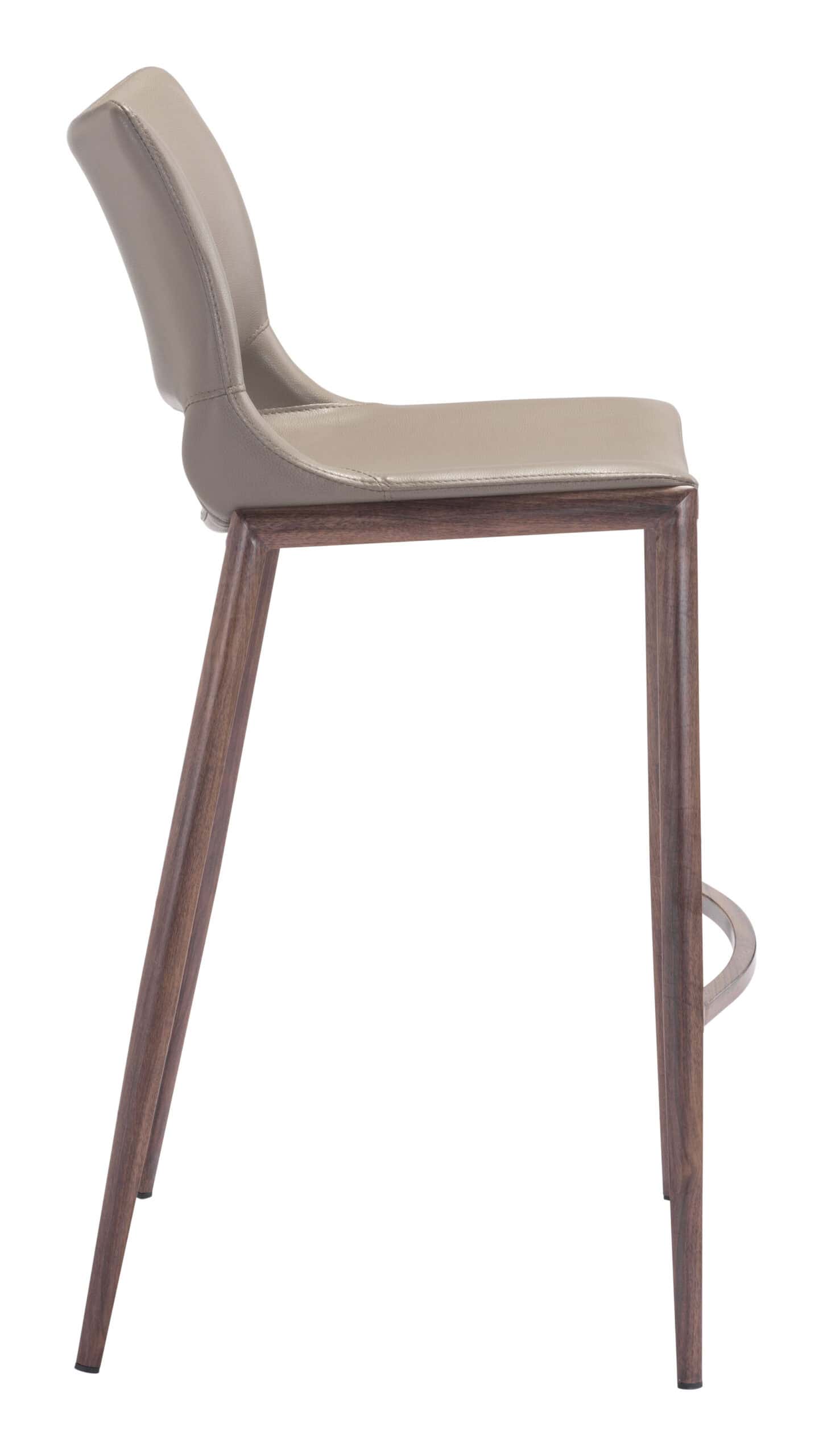 Ergonomic-Brown-Faux-Leather-Barstool-with-Walnut-Frame-Set-of-2-4