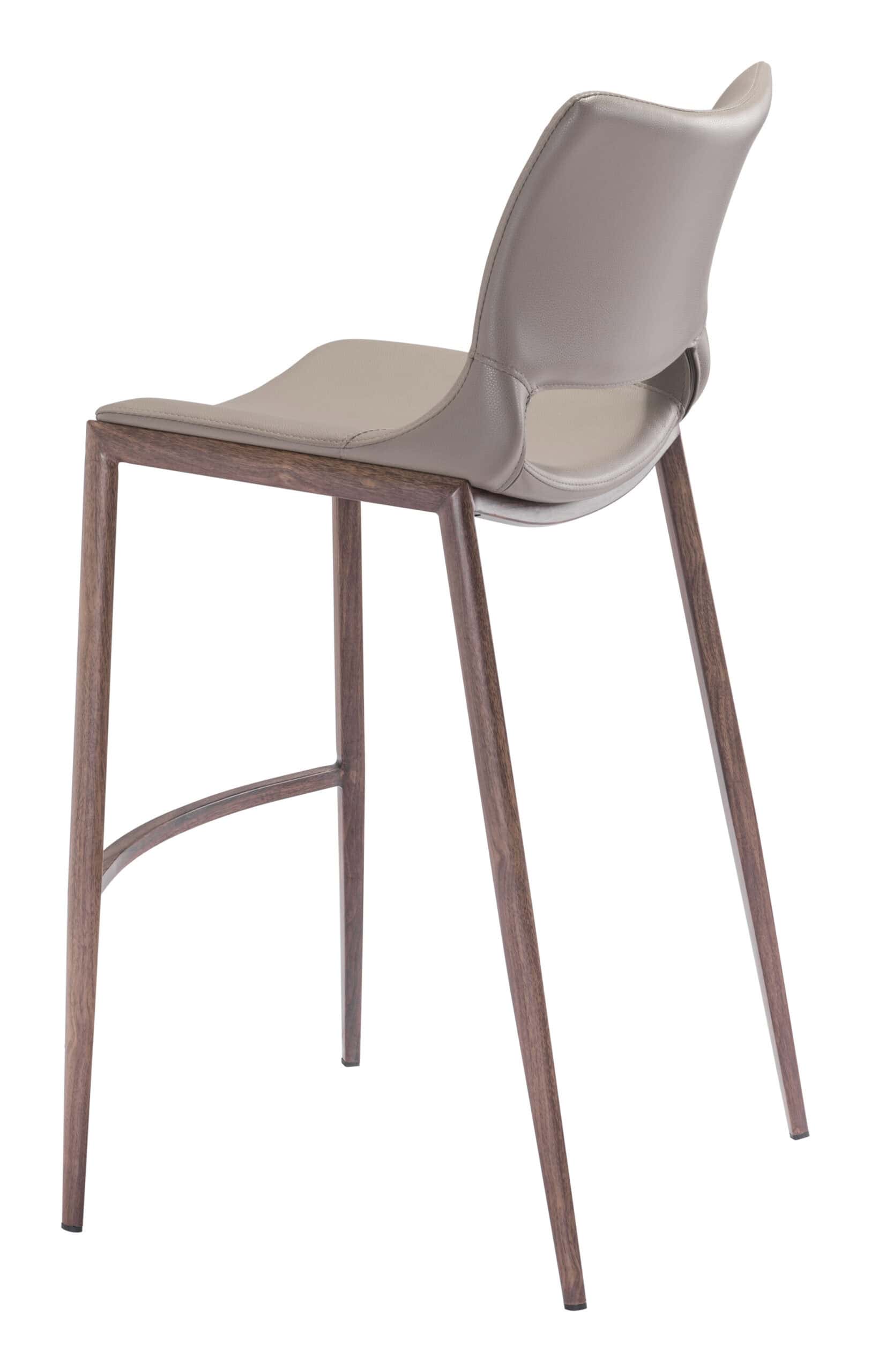 Ergonomic-Brown-Faux-Leather-Barstool-with-Walnut-Frame-Set-of-2-7
