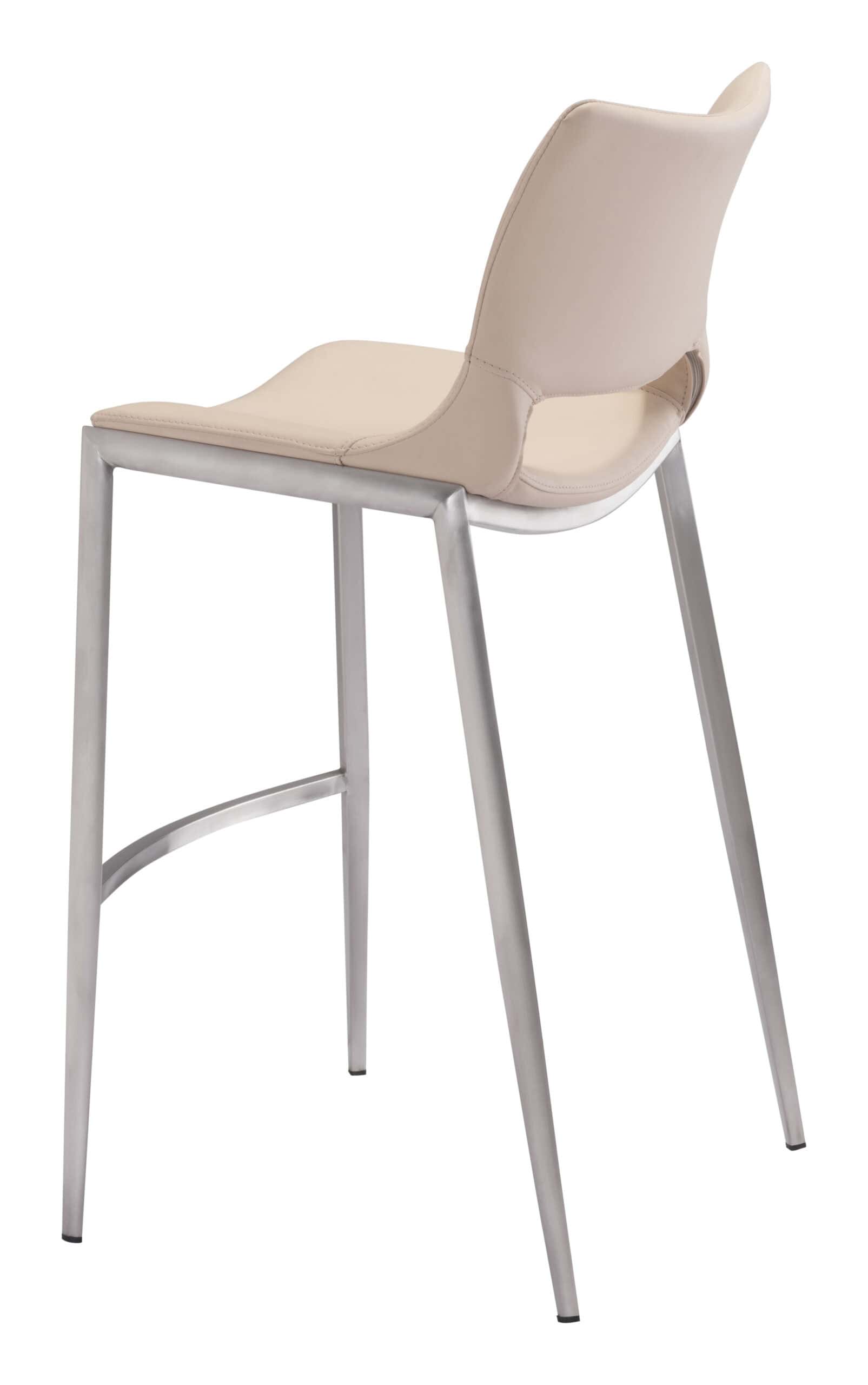 Ergonomic-Light-Pink-Barstools-with-Footrest-and-Steel-Frame-Set-of-2-6
