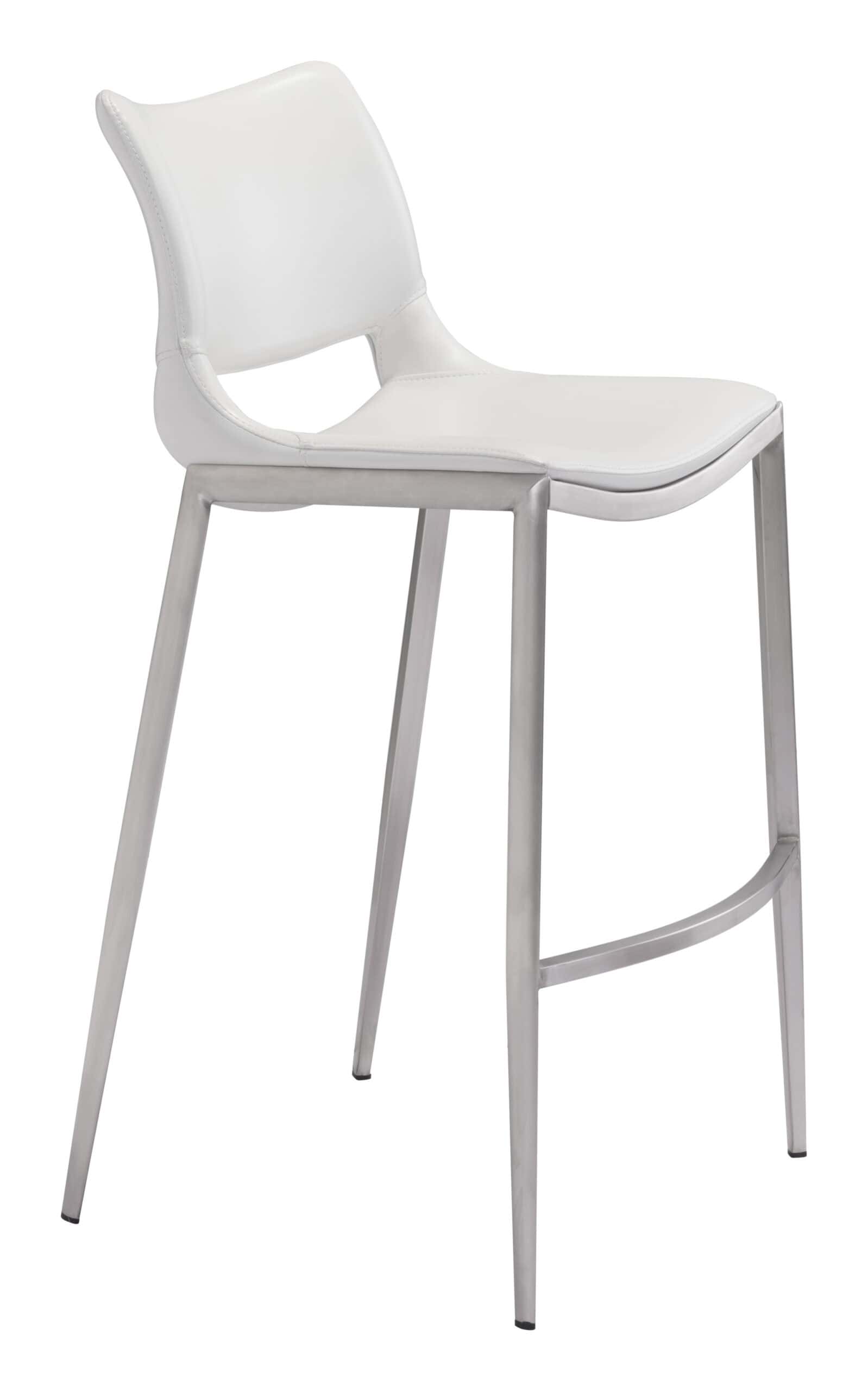 Ergonomic-White-Faux-Leather-Barstool-with-Stainless-Steel-Frame-Set-of-2-2