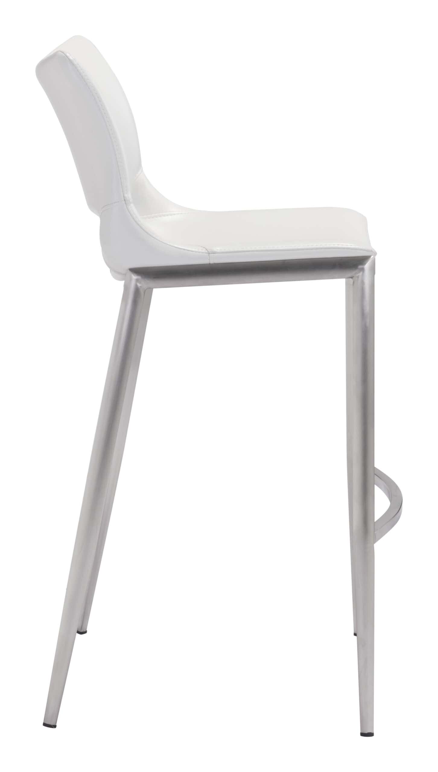 Ergonomic-White-Faux-Leather-Barstool-with-Stainless-Steel-Frame-Set-of-2-3