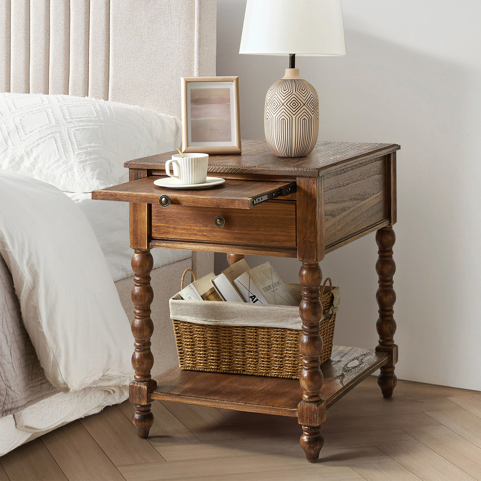 Eric-Walnut-Solid-Wood-Charging-Farmhouse-End-Table-1