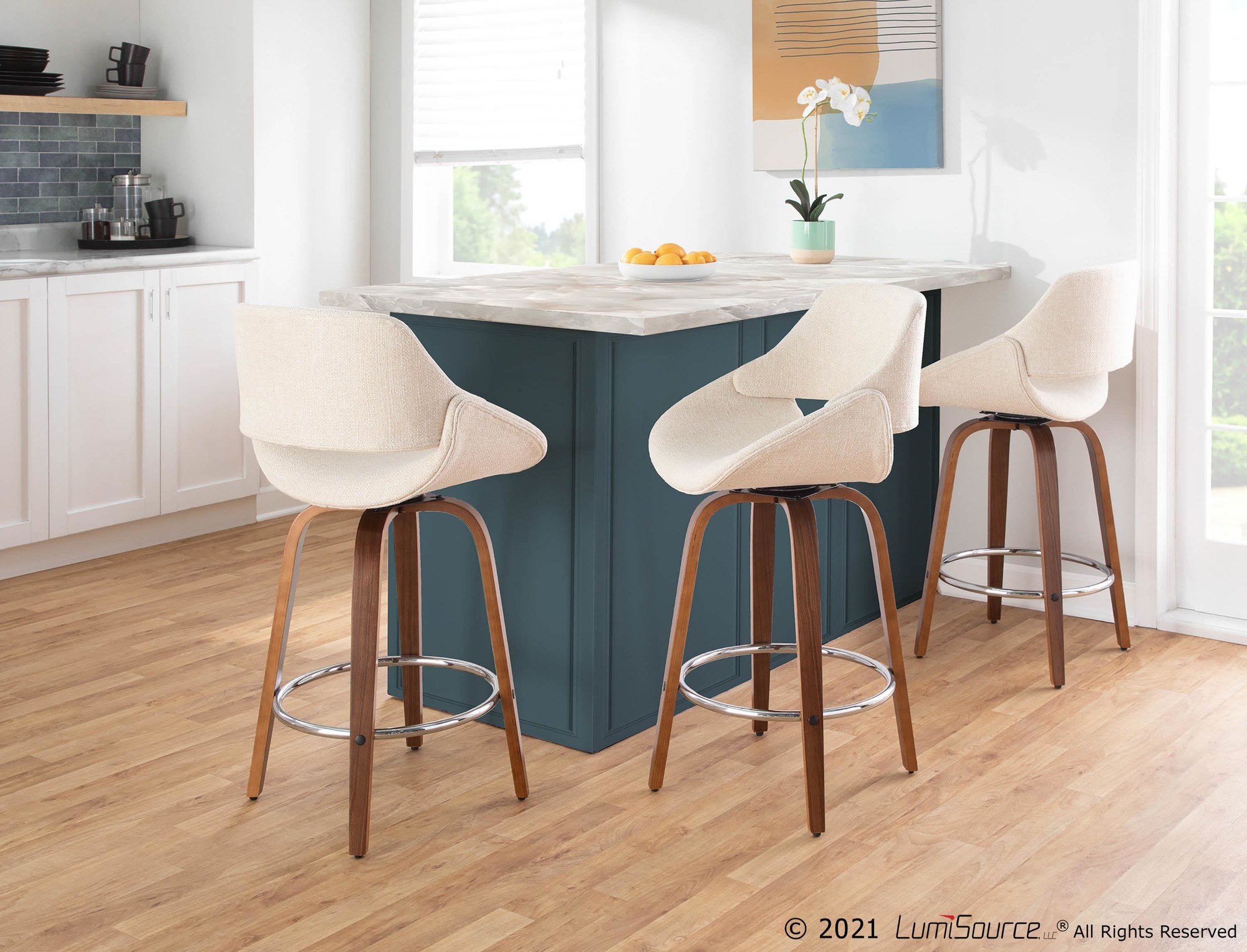 Fabrico-26-Inch-Cream-Walnut-Mid-Century-Swivel-Counter-Stools-Set-of-2-2