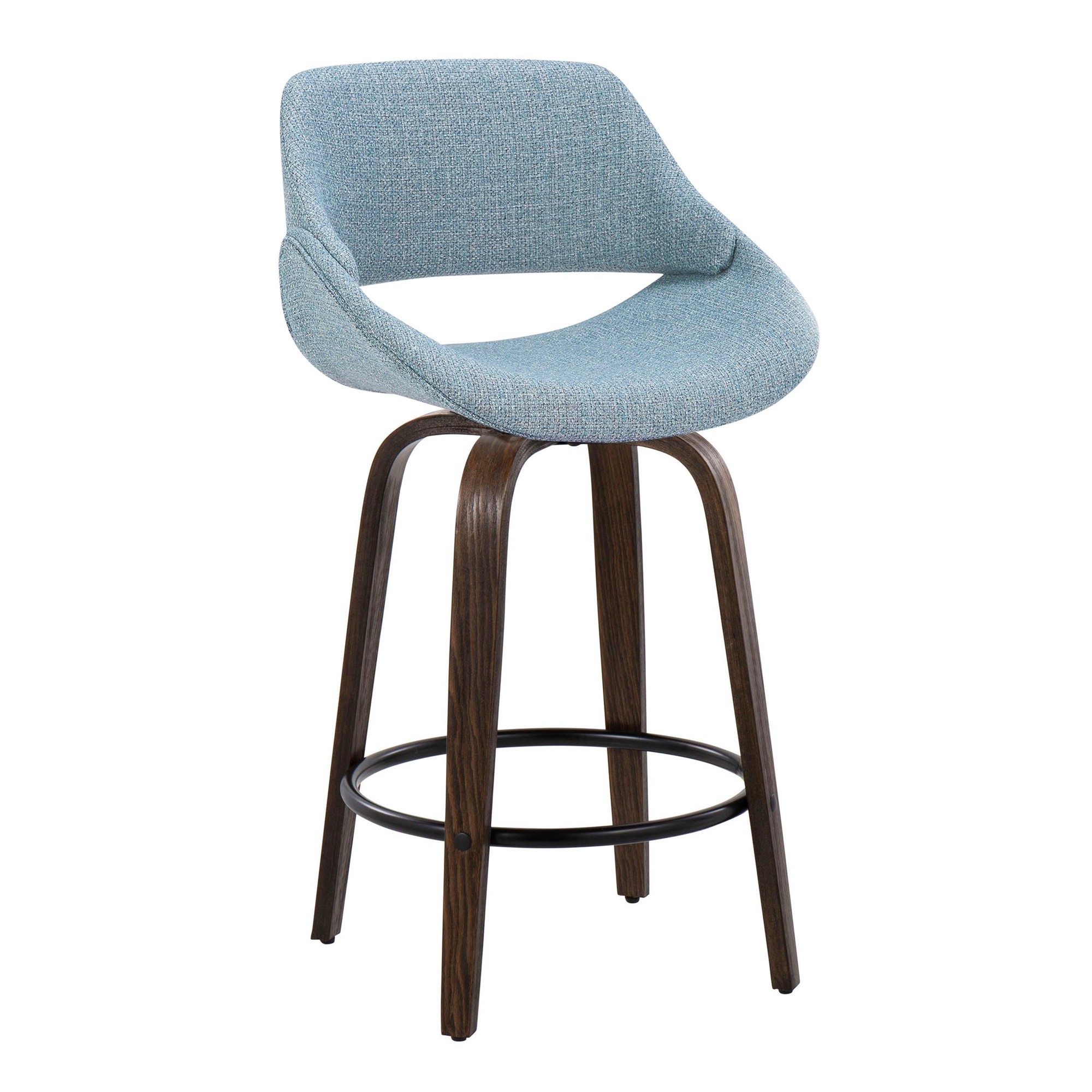 Fabrico-26-Inch-Mid-Century-Modern-Swivel-Counter-Stools-in-Walnut-and-Blue-Fabric-Set-of-2-Set-of-2-5