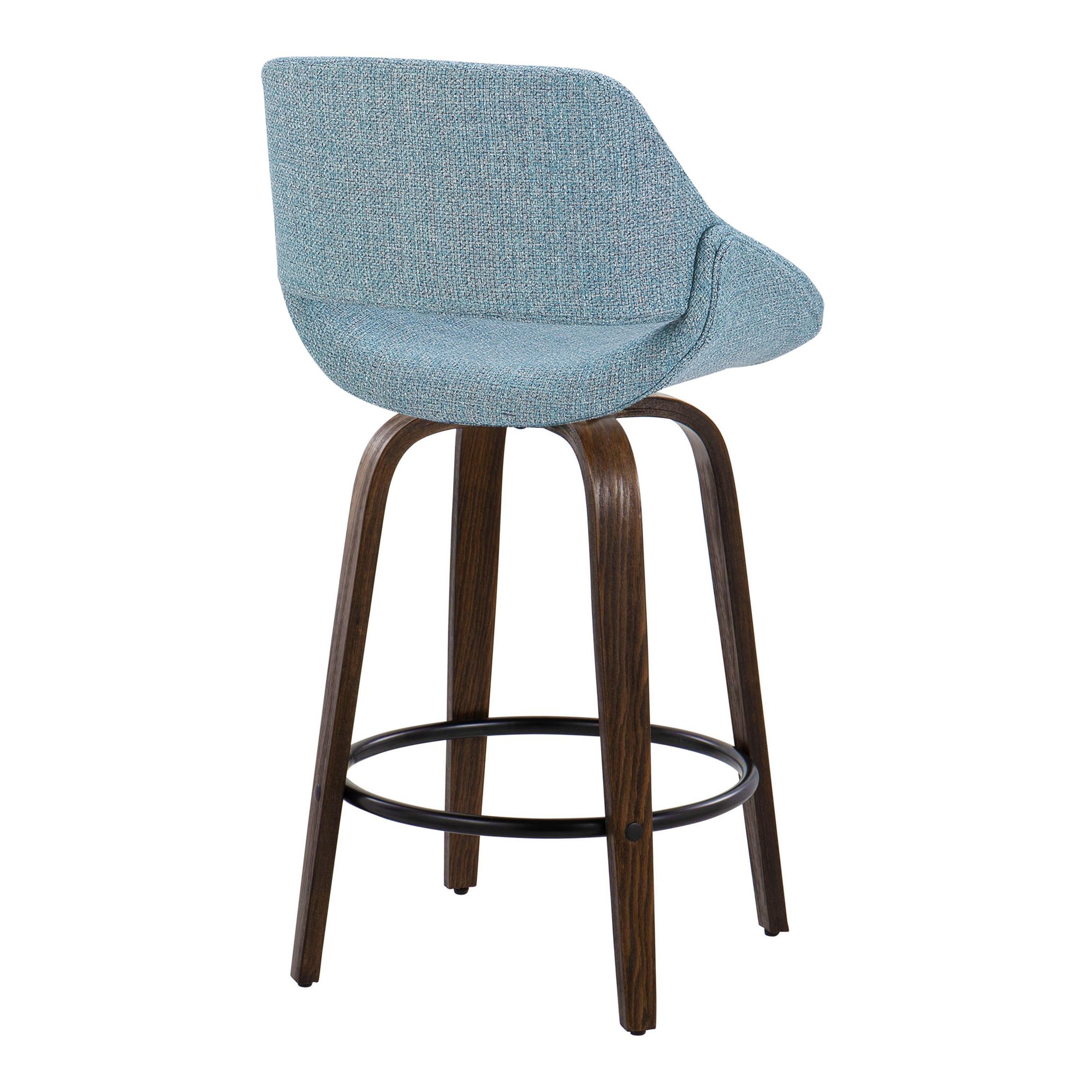 Fabrico-26-Inch-Mid-Century-Modern-Swivel-Counter-Stools-in-Walnut-and-Blue-Fabric-Set-of-2-Set-of-2-7