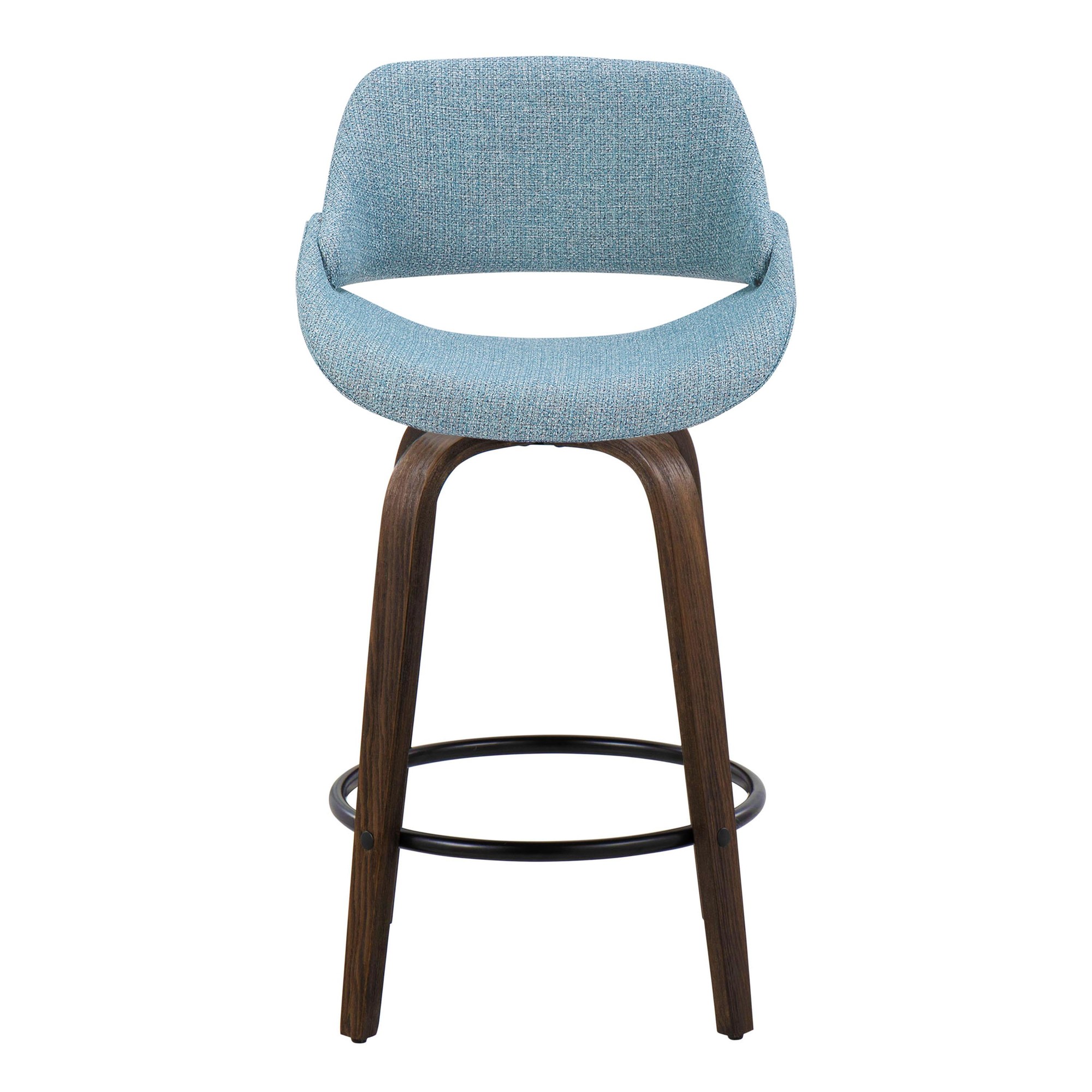 Fabrico-26-Inch-Mid-Century-Modern-Swivel-Counter-Stools-in-Walnut-and-Blue-Fabric-Set-of-2-Set-of-2-9