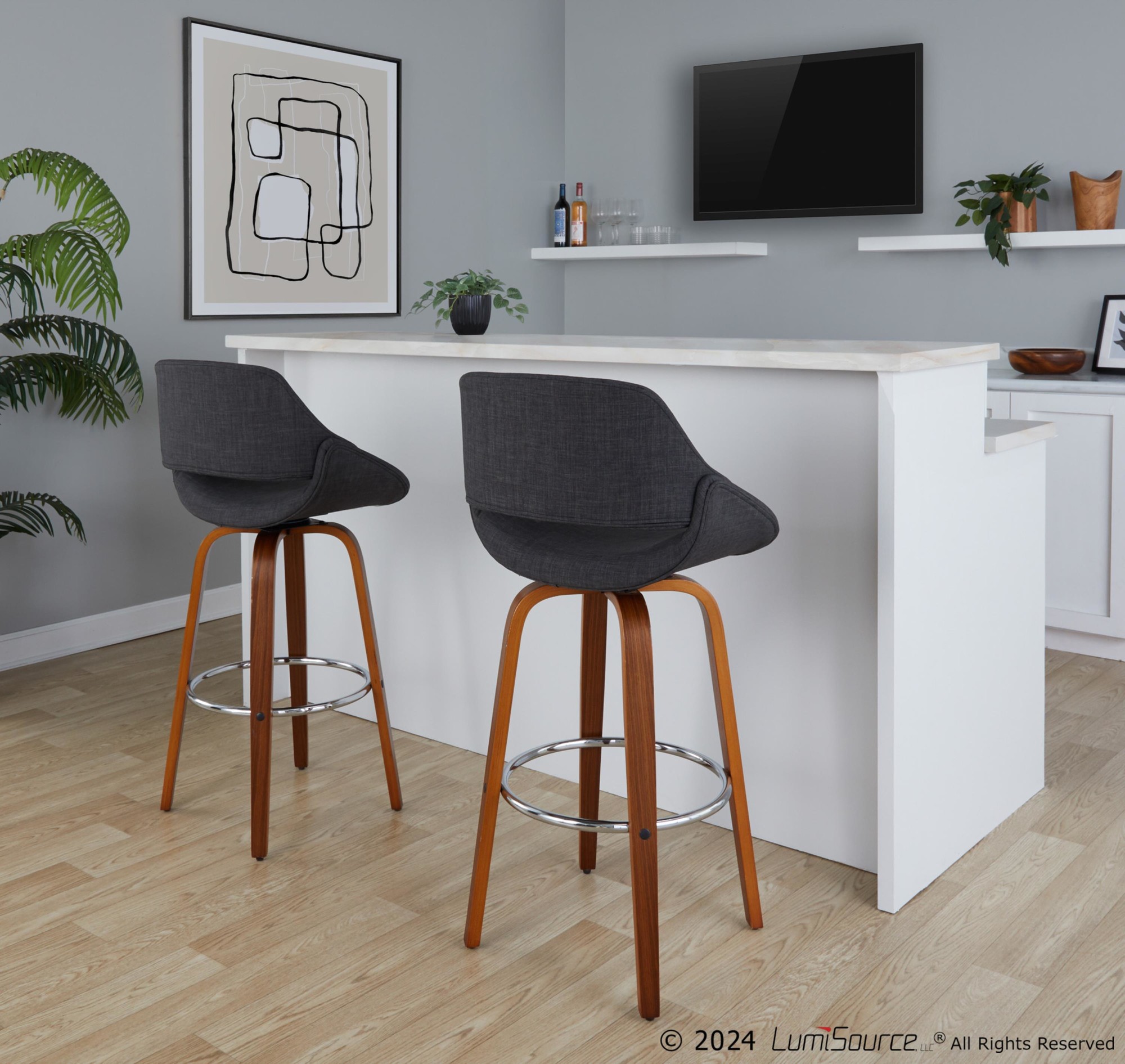 Fabrico-30-Inch-Mid-Century-Modern-Swivel-Barstool-in-Walnut-and-Charcoal-Fabric-Set-of-2-Set-of-2