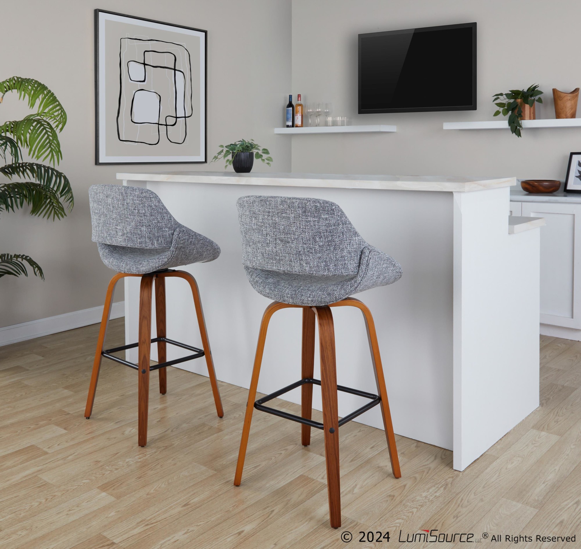 Fabrico-30-Mid-Century-Swivel-Barstools-in-Grey-Fabric-Set-of-2-Set-of-2