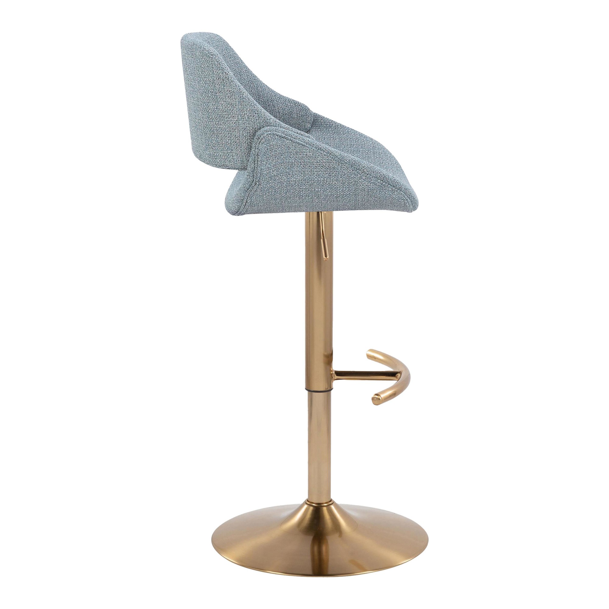 Fabrico-Blue-Contemporary-Adjustable-Swivel-Barstools-Gold-Base-Set-of-2-4