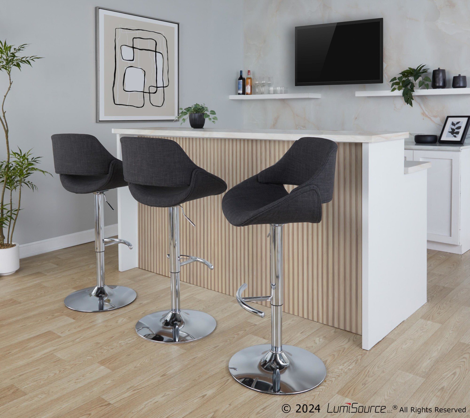 Fabrico-Charcoal-Contemporary-Adjustable-Swivel-Barstools-Chrome-Set-of-2-1